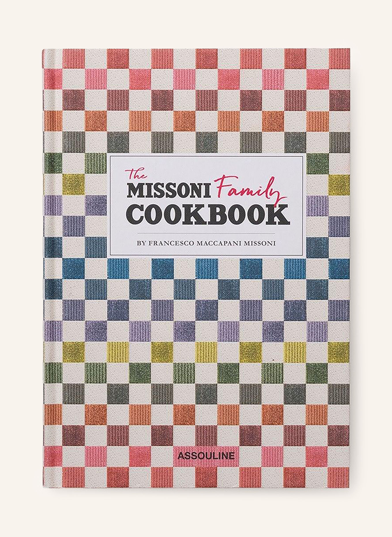 ASSOULINE Book: THE MISSONI FAMILY COOKBOOK: BEIGE / RED / DARK BLUE