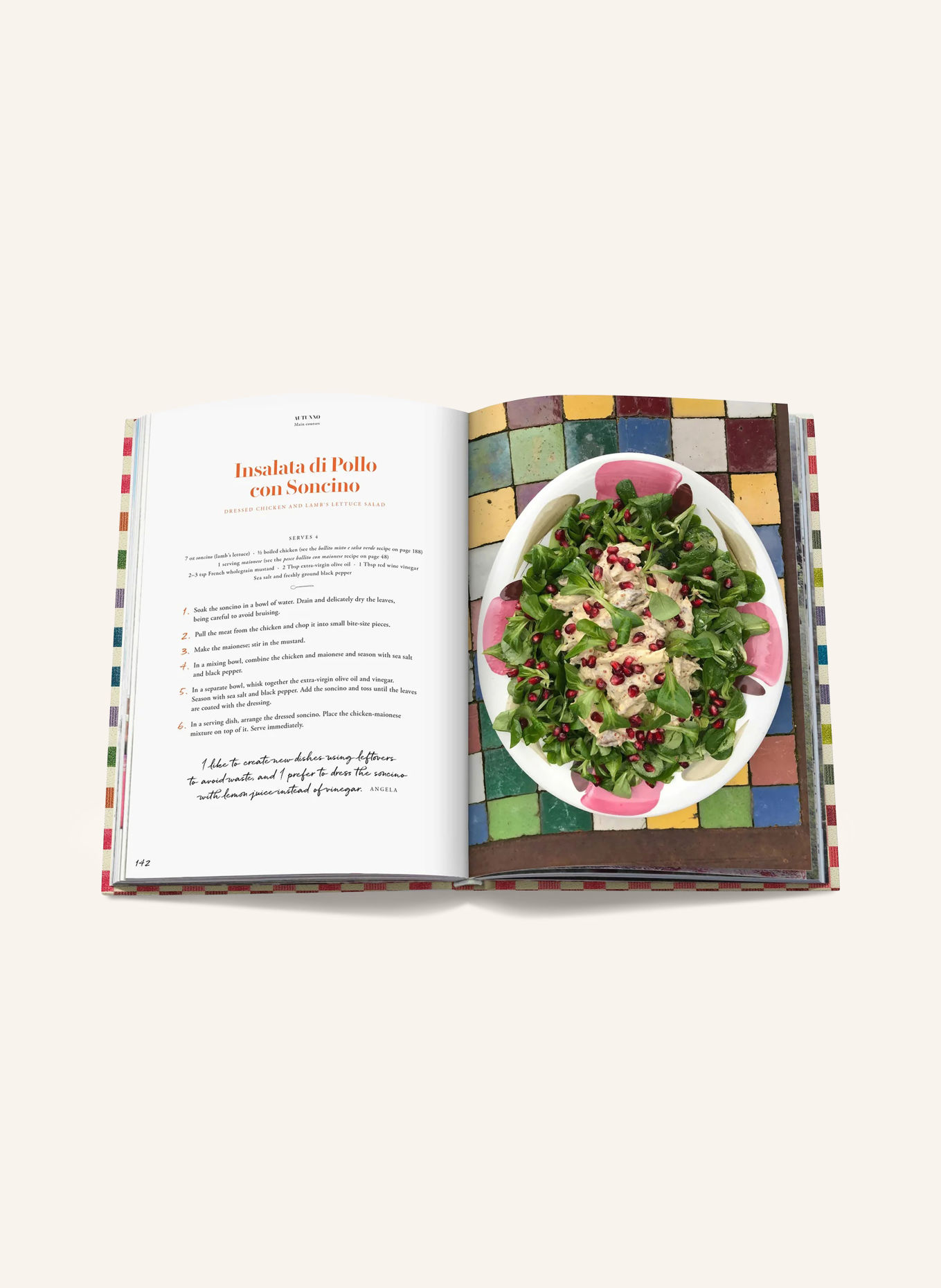 ASSOULINE Book: THE MISSONI FAMILY COOKBOOK: BEIGE / RED / DARK BLUE