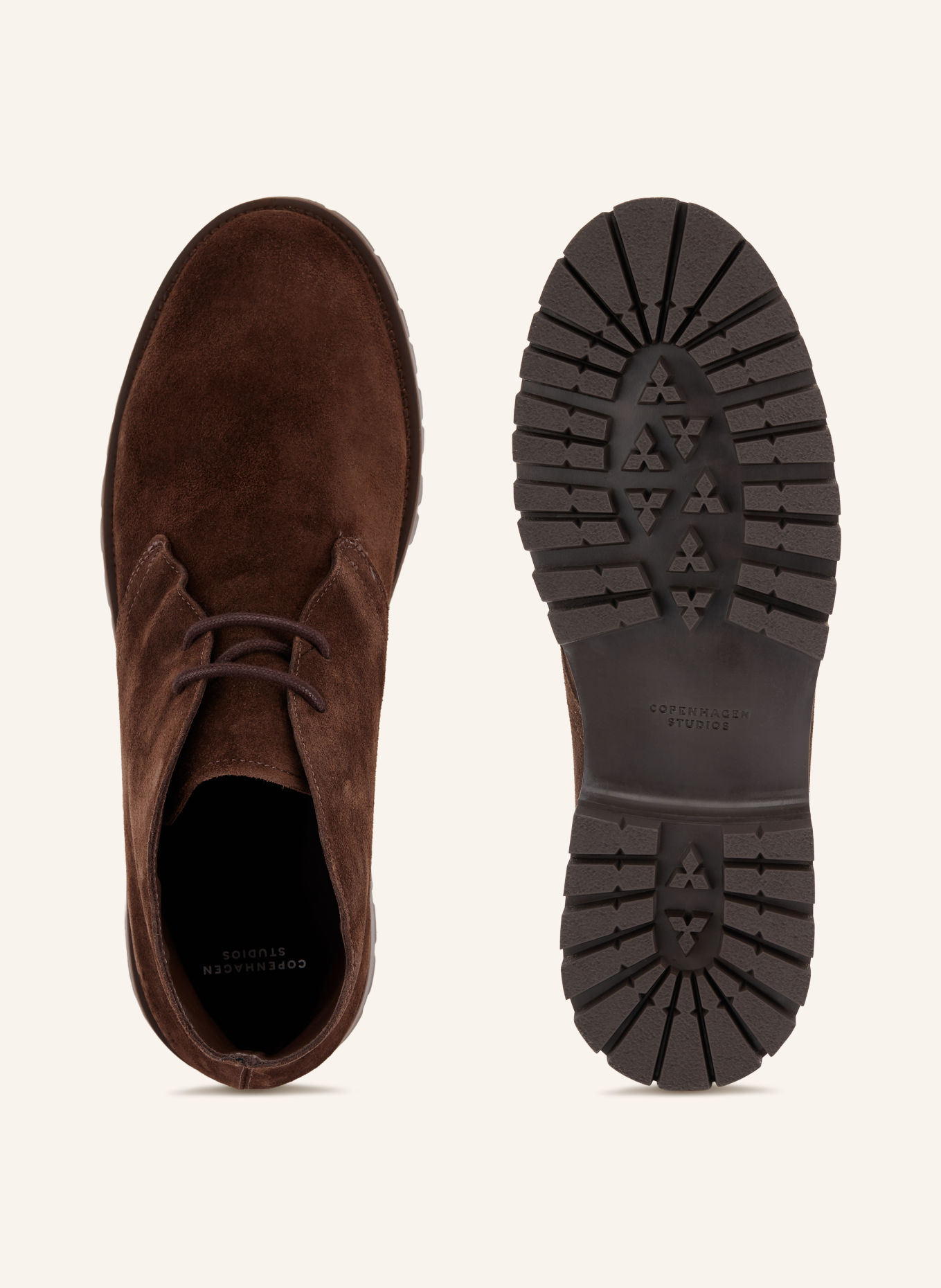 COPENHAGEN STUDIOS Desert boots CPH846M: MARRON FONCÉ