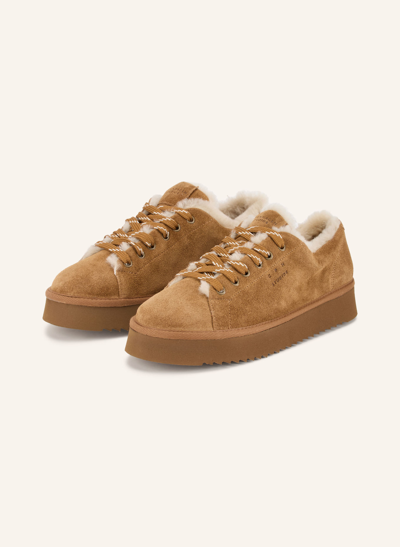 COPENHAGEN STUDIOS Sneakers CPH269: COGNAC / CREAM