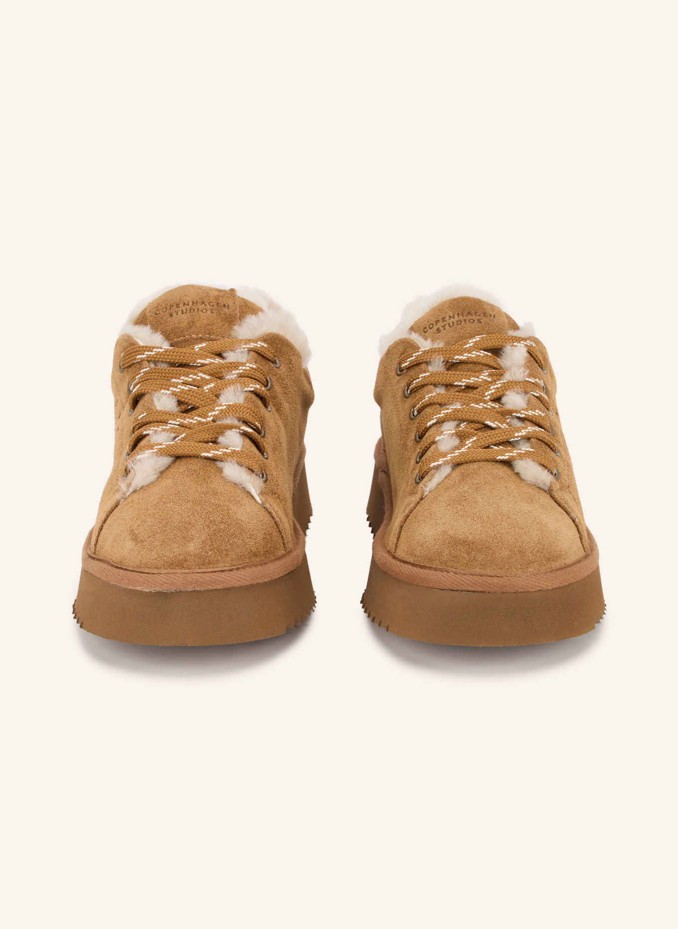 COPENHAGEN STUDIOS Sneakers CPH269: COGNAC / CREAM