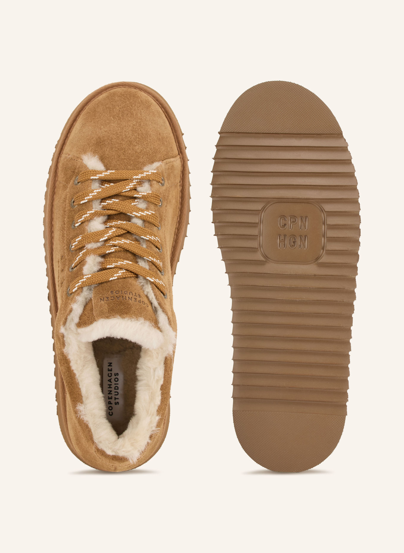 COPENHAGEN STUDIOS Sneakers CPH269: COGNAC / CREAM