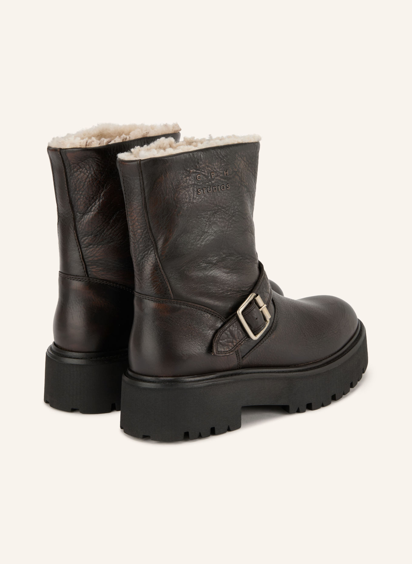 COPENHAGEN STUDIOS Plateau-Boots CPH900: DUNKELBRAUN