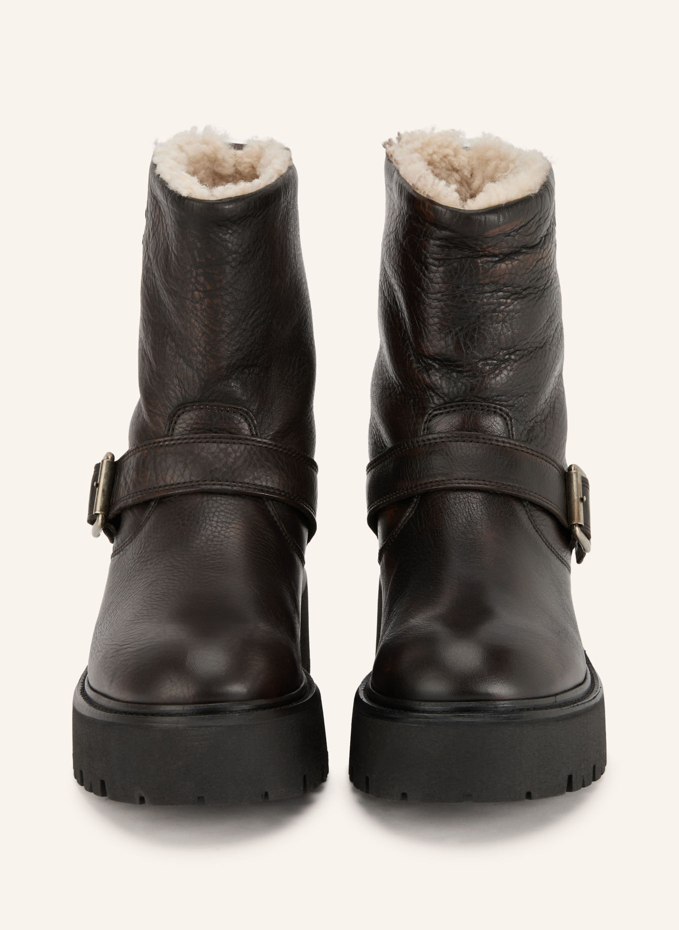 COPENHAGEN STUDIOS Plateau-Boots CPH900: DUNKELBRAUN