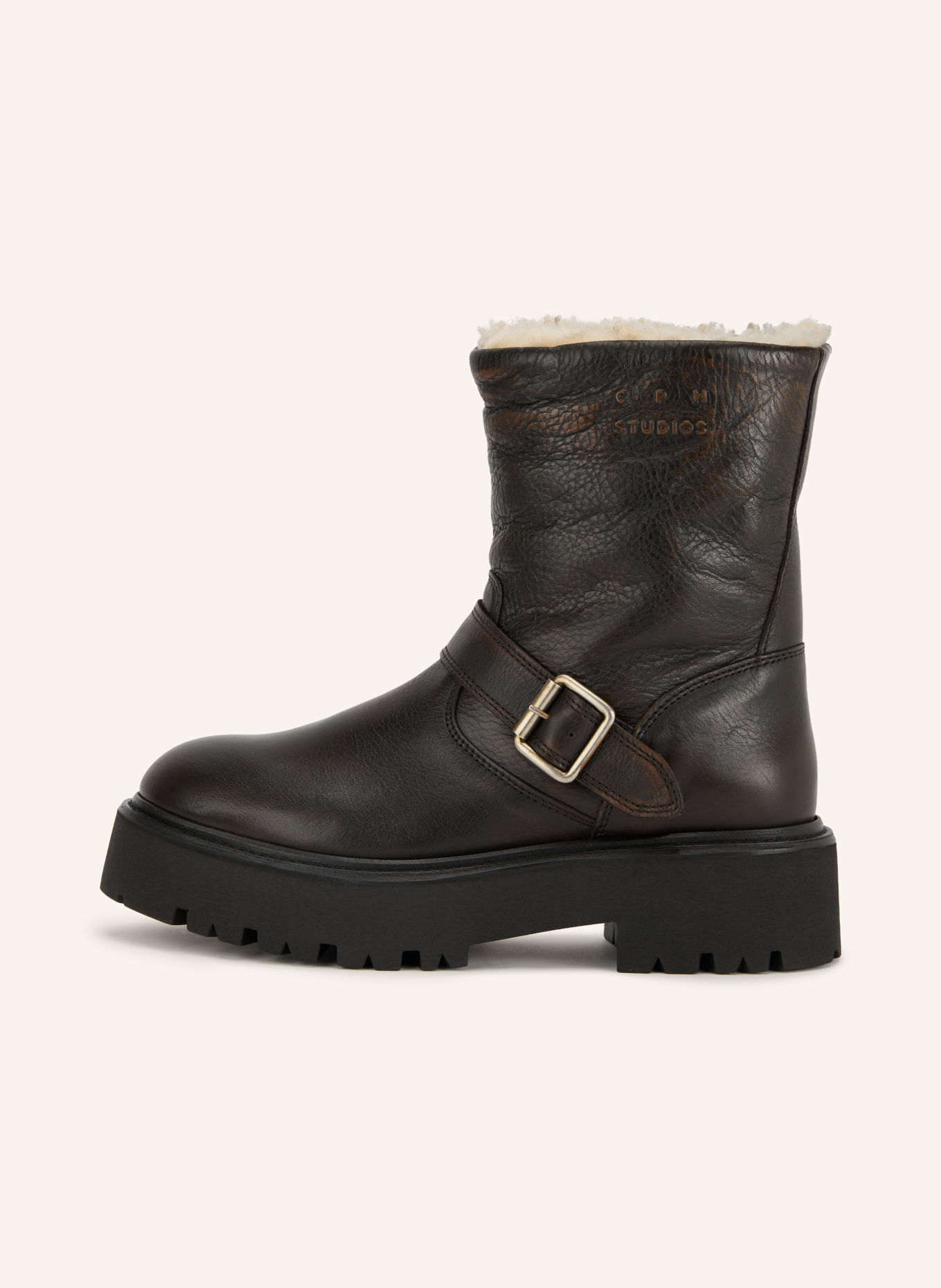 COPENHAGEN STUDIOS Plateau-Boots CPH900: DUNKELBRAUN