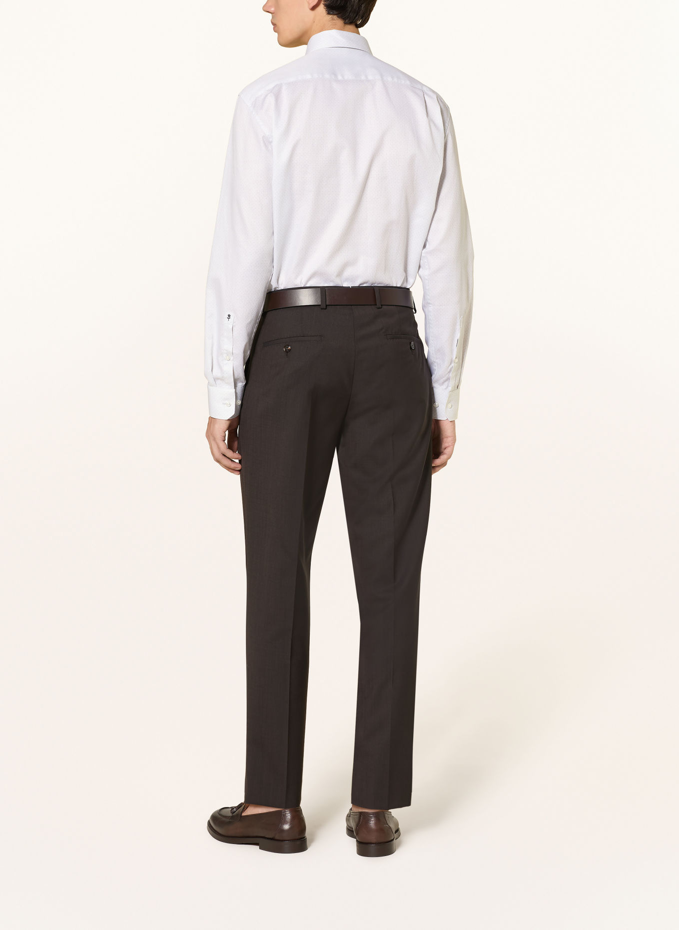 seidensticker Hemd Regular Fit: SILBER / WEISS