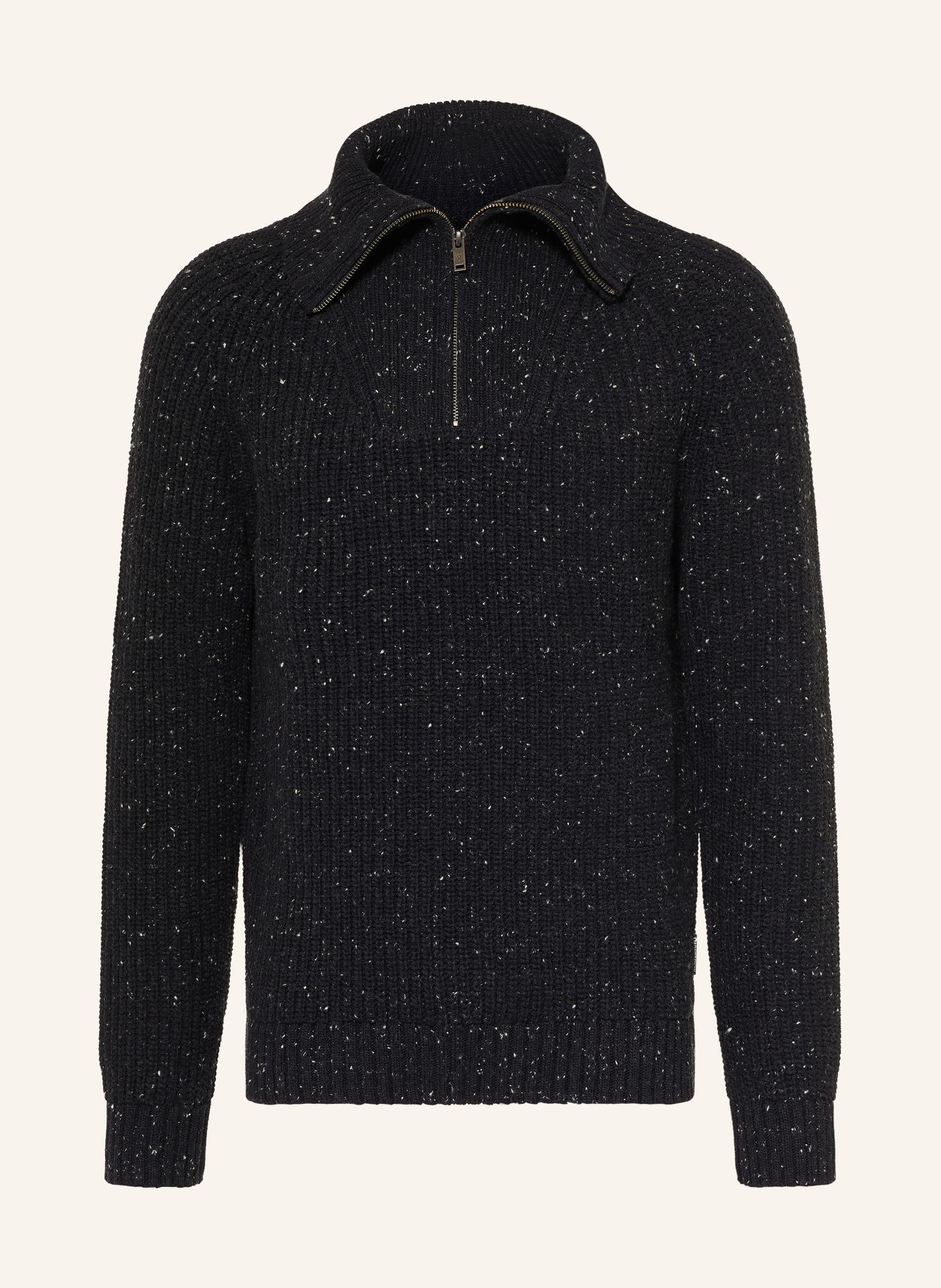 ARMEDANGELS Turtleneck: BLACK / WHITE