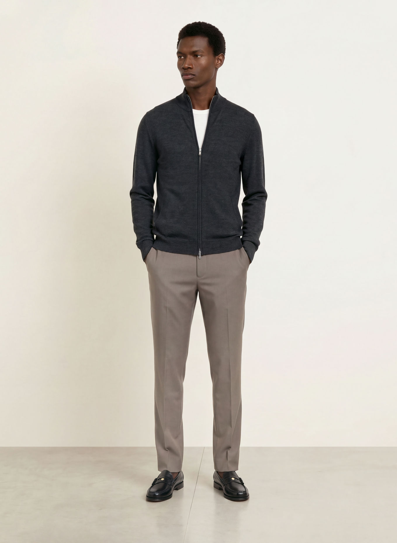 seidensticker Cardigan: DARK GRAY