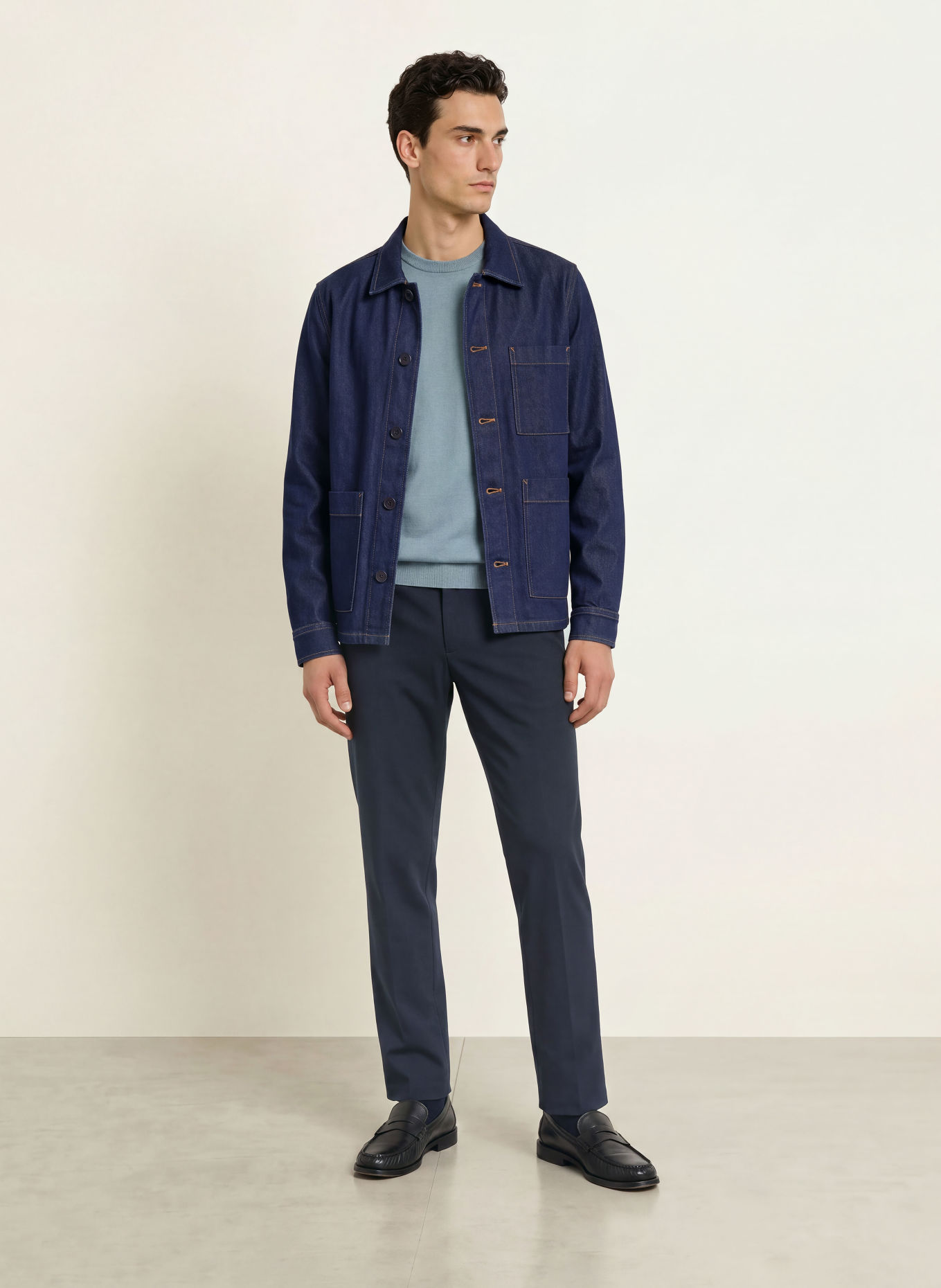 seidensticker Jeans-Overjacket: DUNKELBLAU