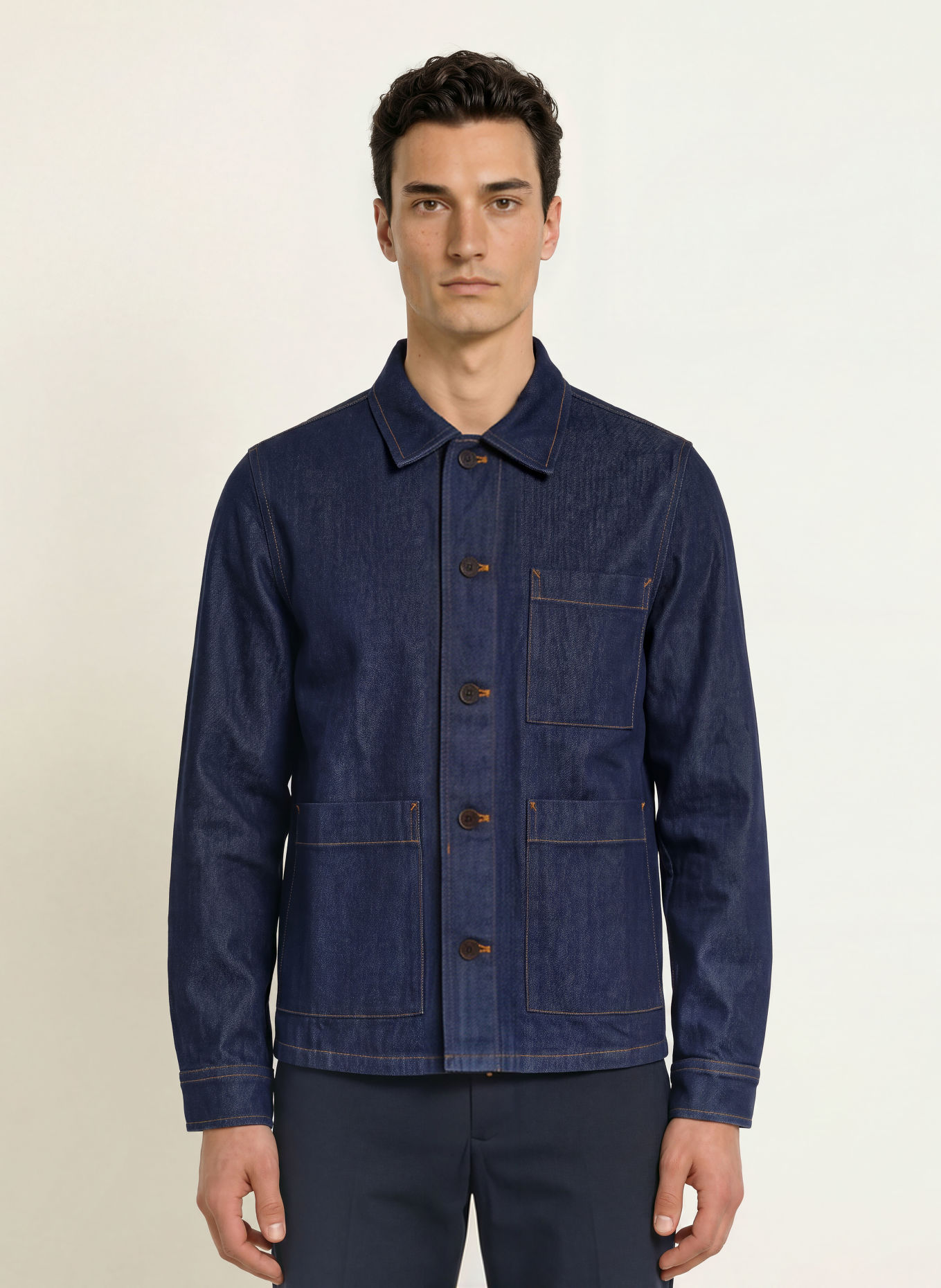 seidensticker Jeans-Overjacket: DUNKELBLAU