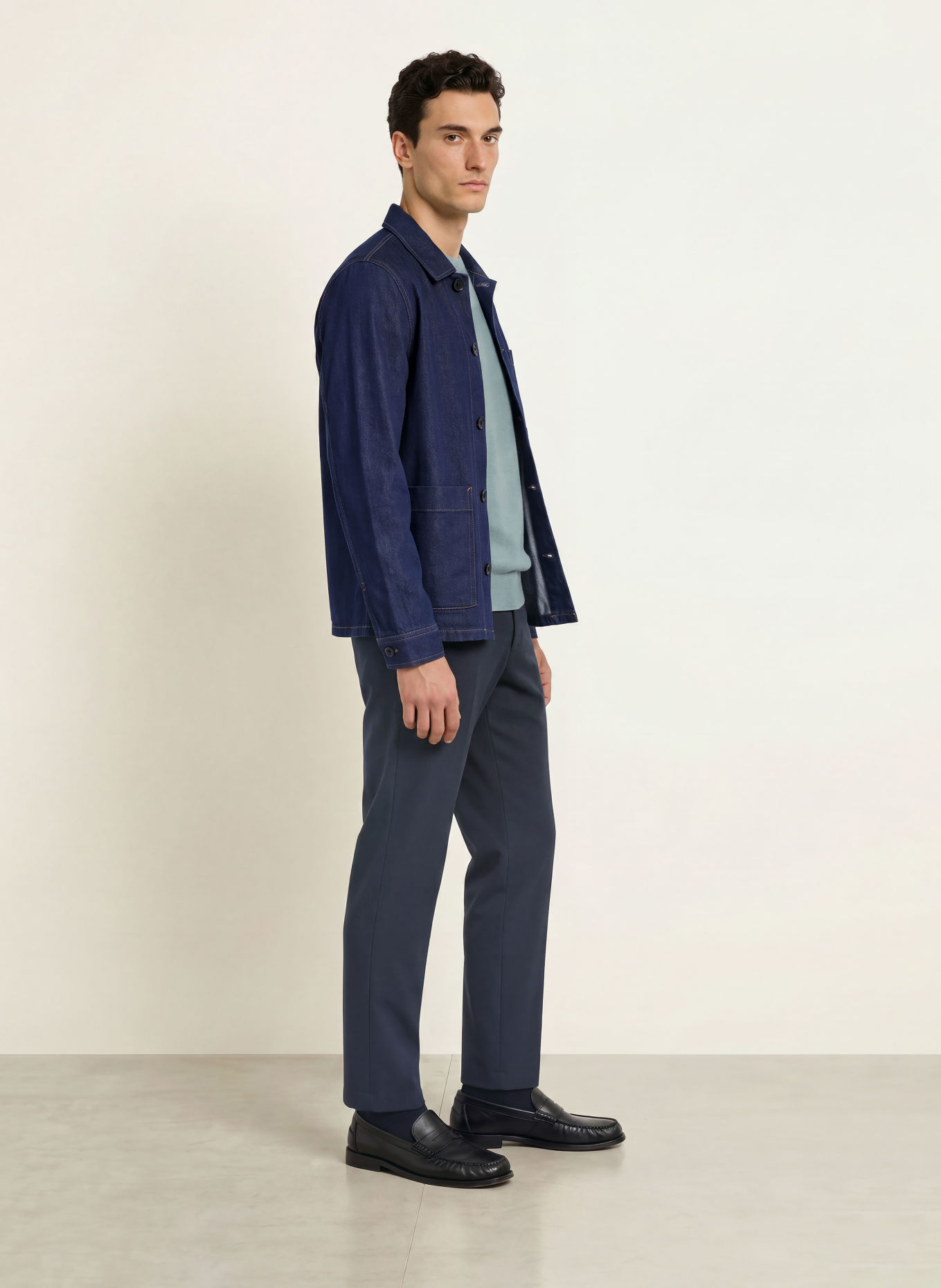 seidensticker Jeans-Overjacket: DUNKELBLAU