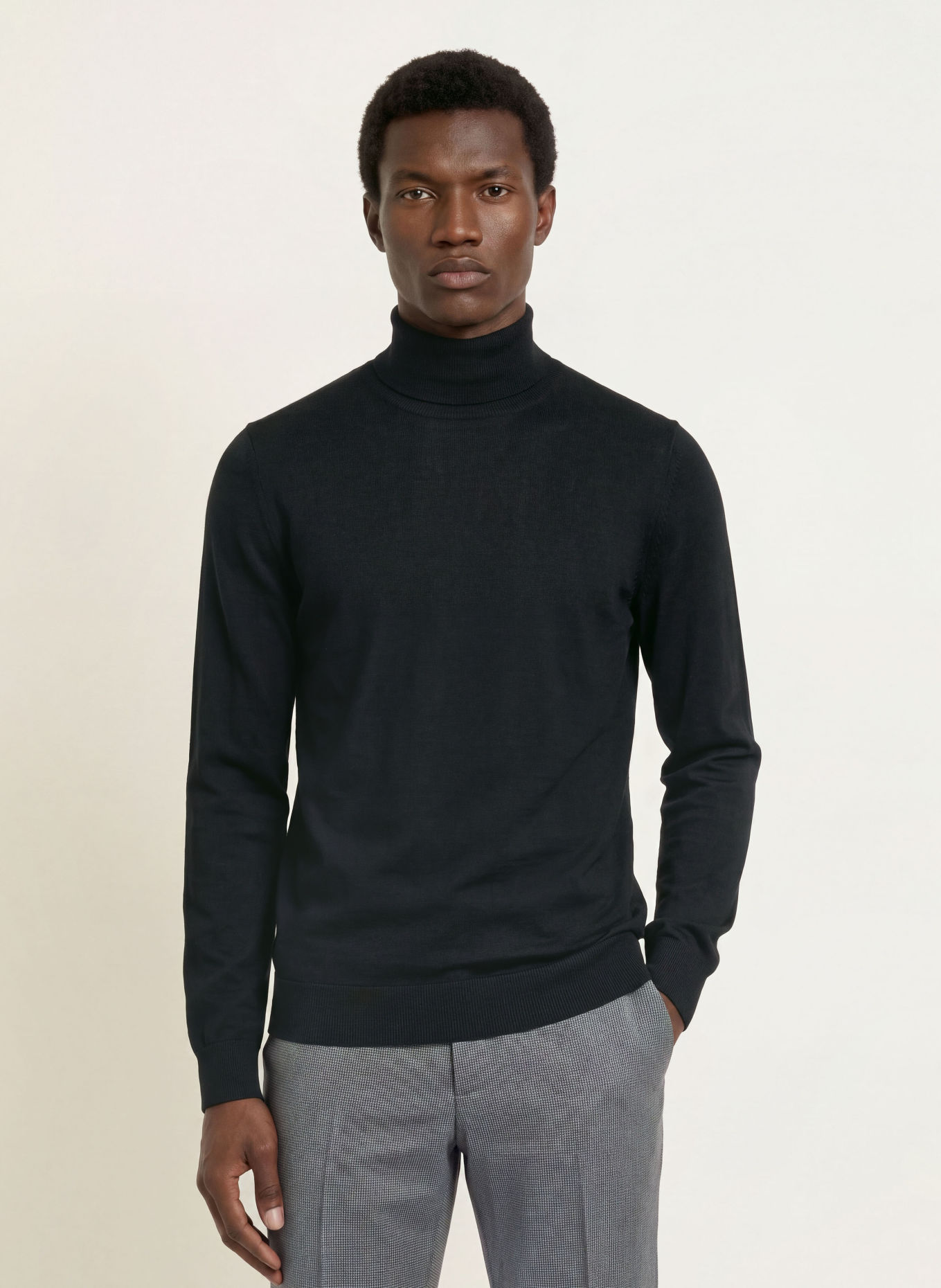 seidensticker Turtleneck sweater: BLACK