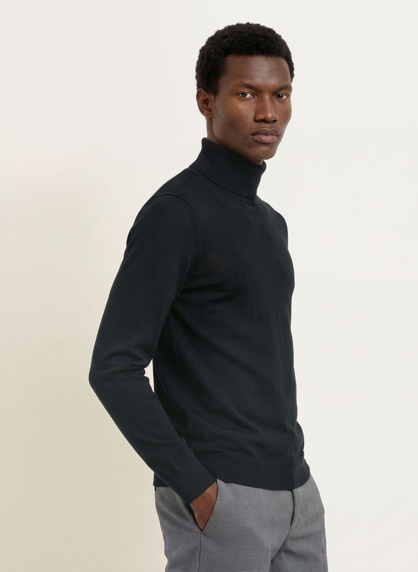 seidensticker Turtleneck sweater: BLACK
