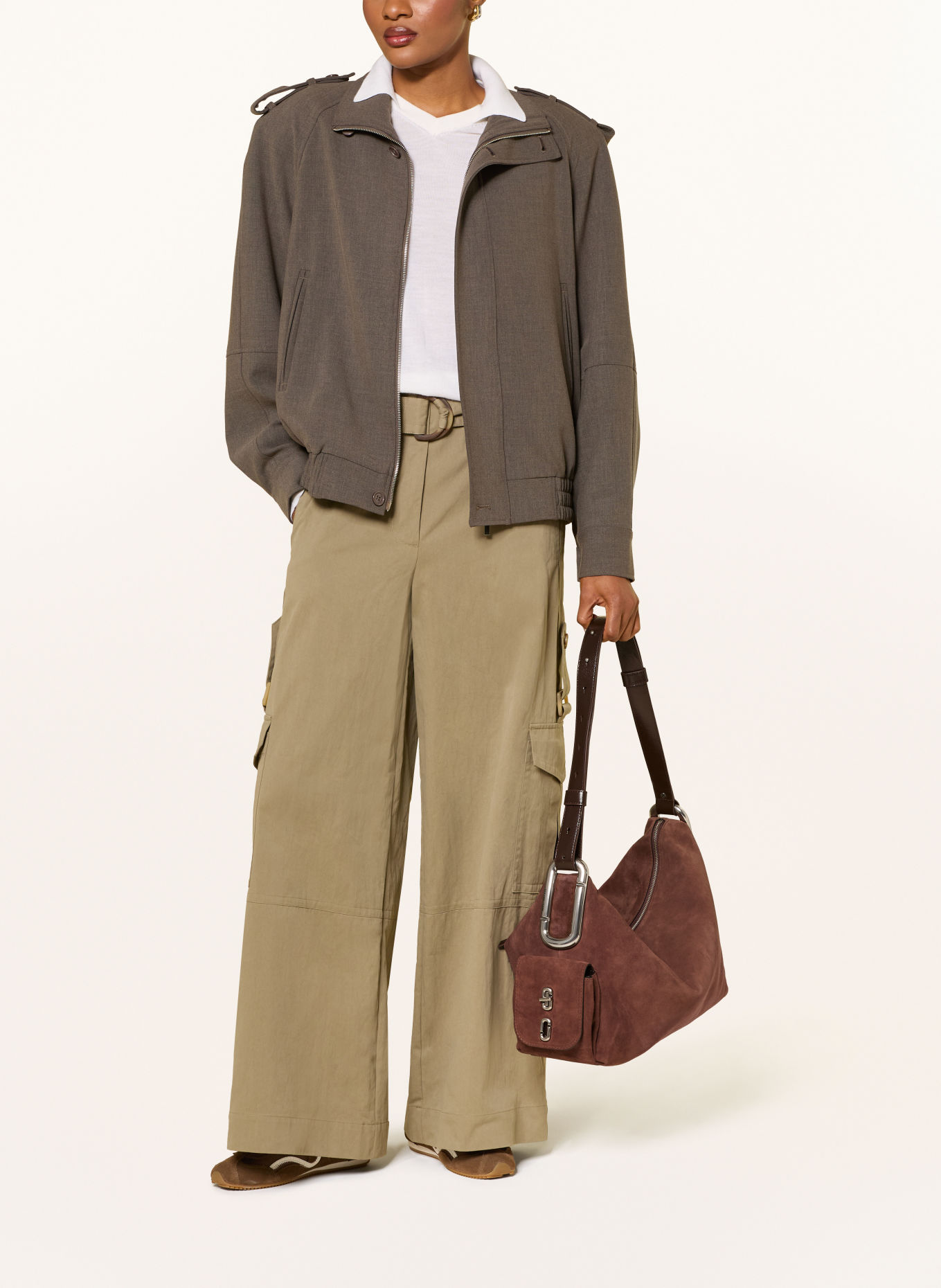 MARC JACOBS Bucket bag THE SCENE: BROWN / SILVER
