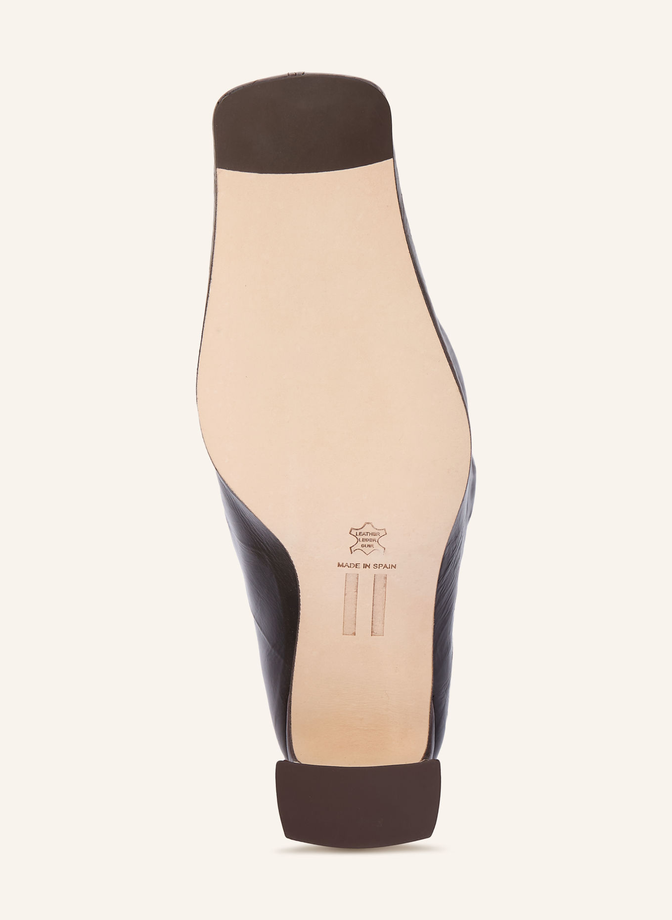 MIISTA Lackstiefel BLUMA: DUNKELBRAUN