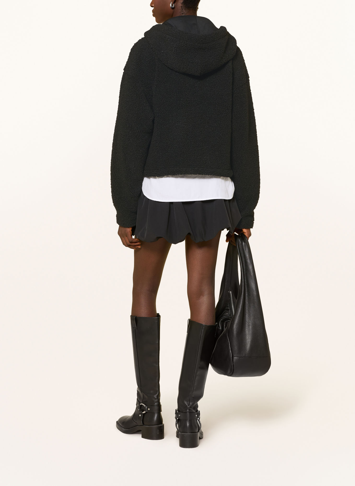 TOMMY JEANS Jas van teddybont: ZWART