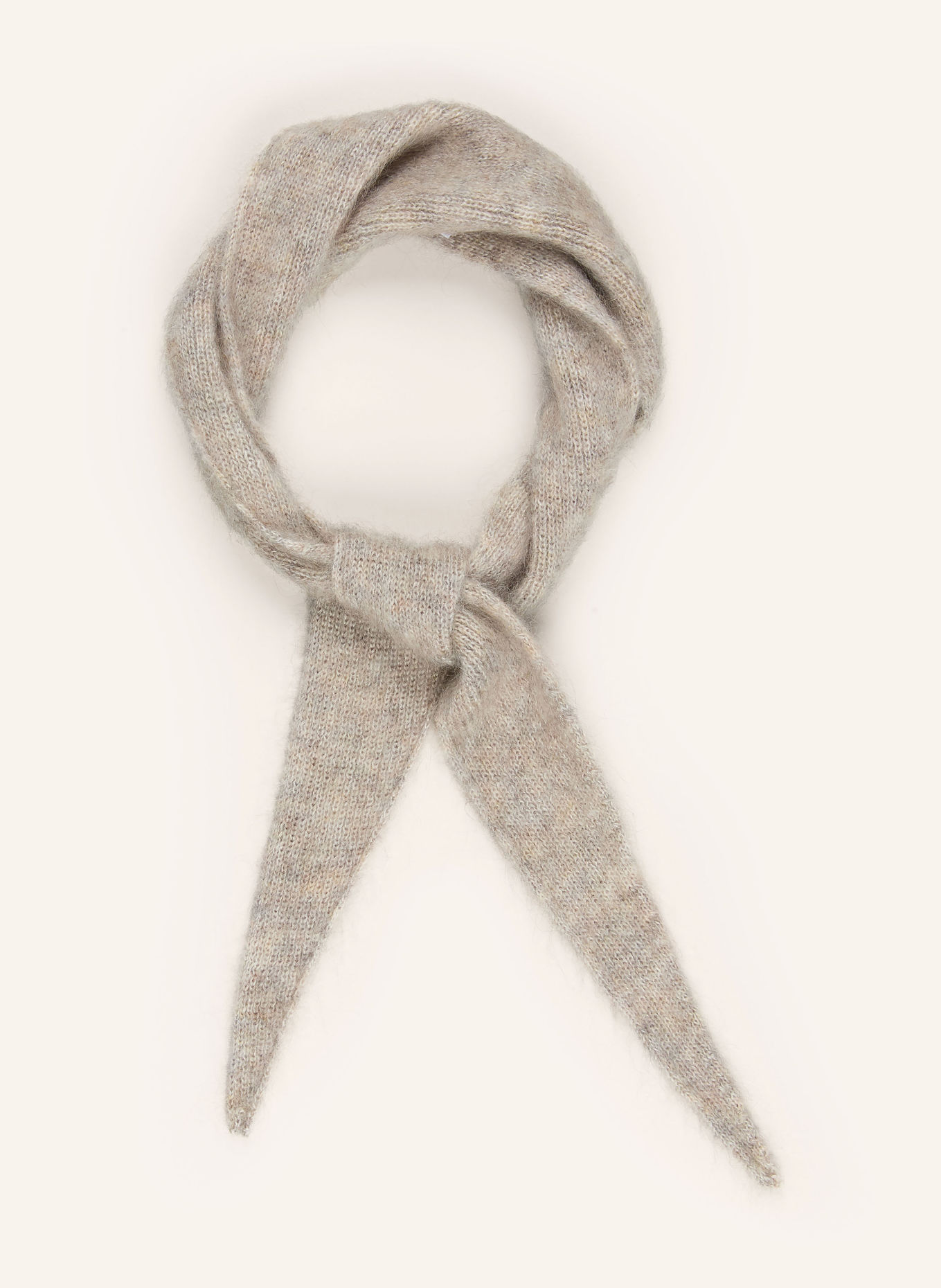 ARMEDANGELS BRYANAA triangular scarf with mohair: LIGHT GRAY