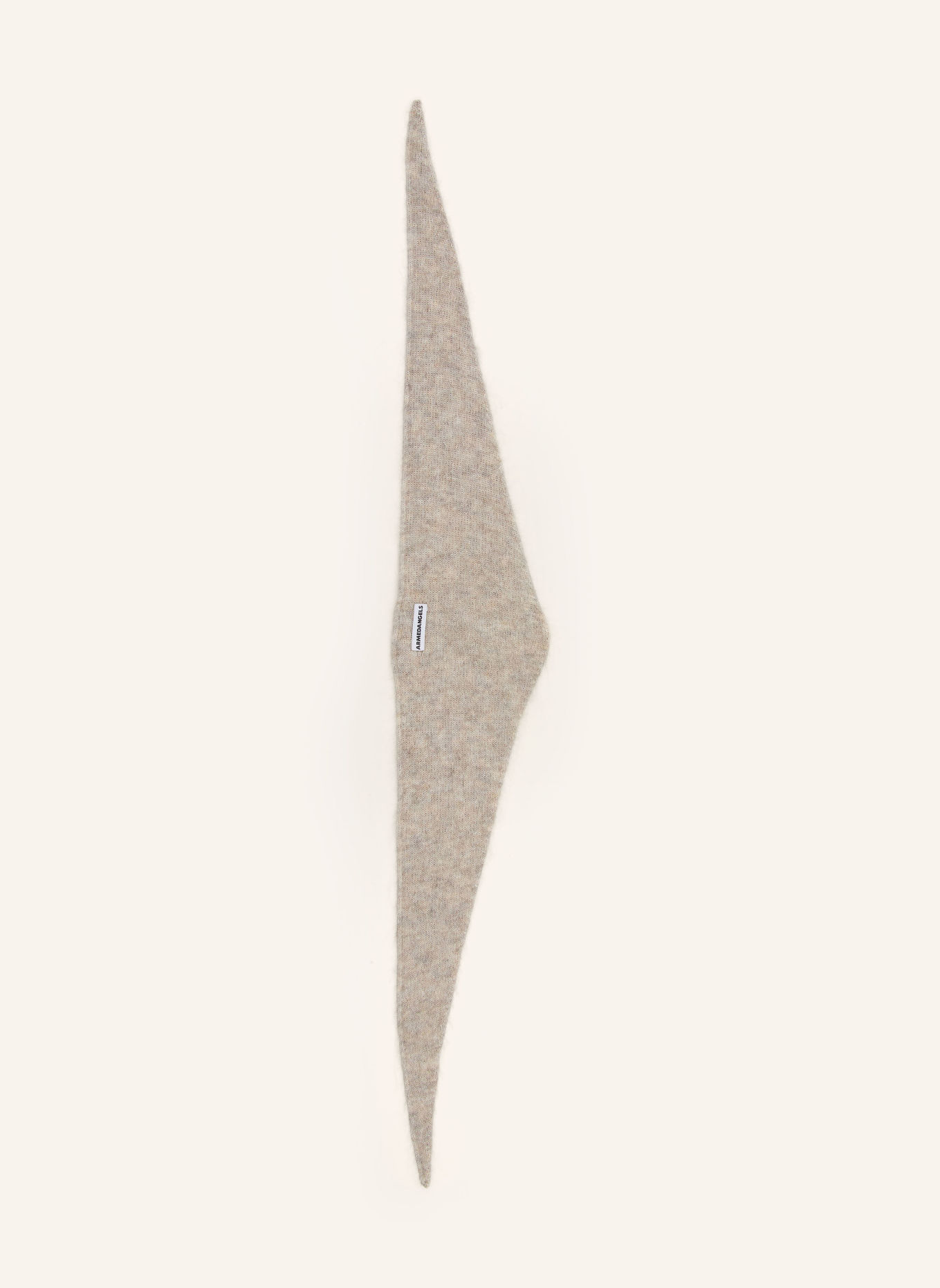 ARMEDANGELS BRYANAA triangular scarf with mohair: LIGHT GRAY