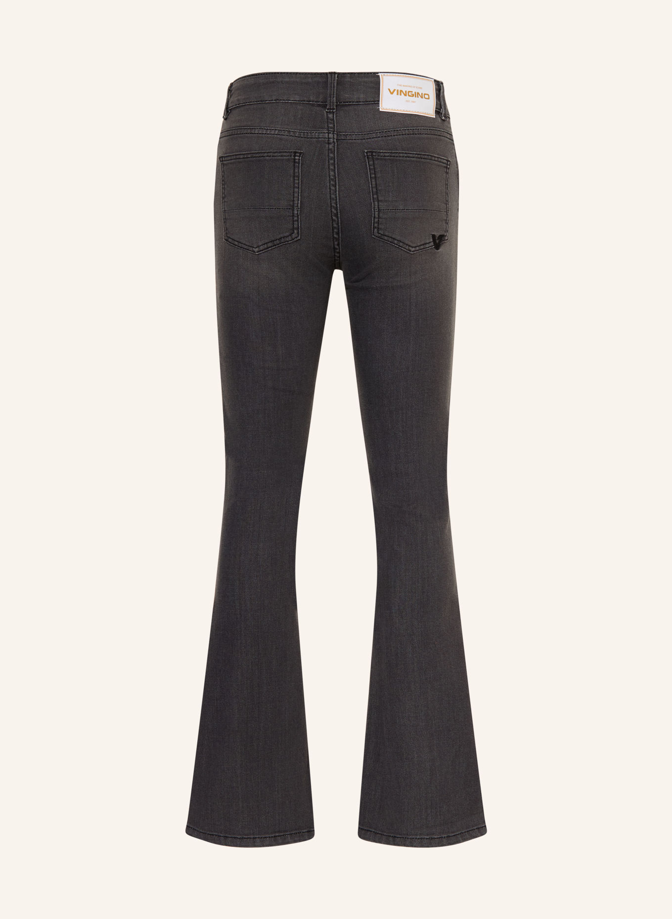VINGINO BRITTE Flared-Fit Jeans: 913 DARK GREY VINTAGE