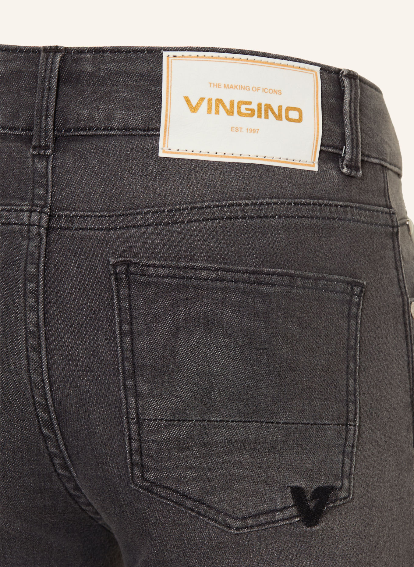 VINGINO BRITTE Flared-Fit Jeans: 913 DARK GREY VINTAGE
