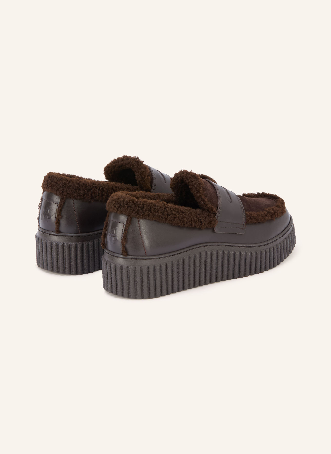 Marc O'Polo Pennyloafer BIANCA: MARRON FONCÉ