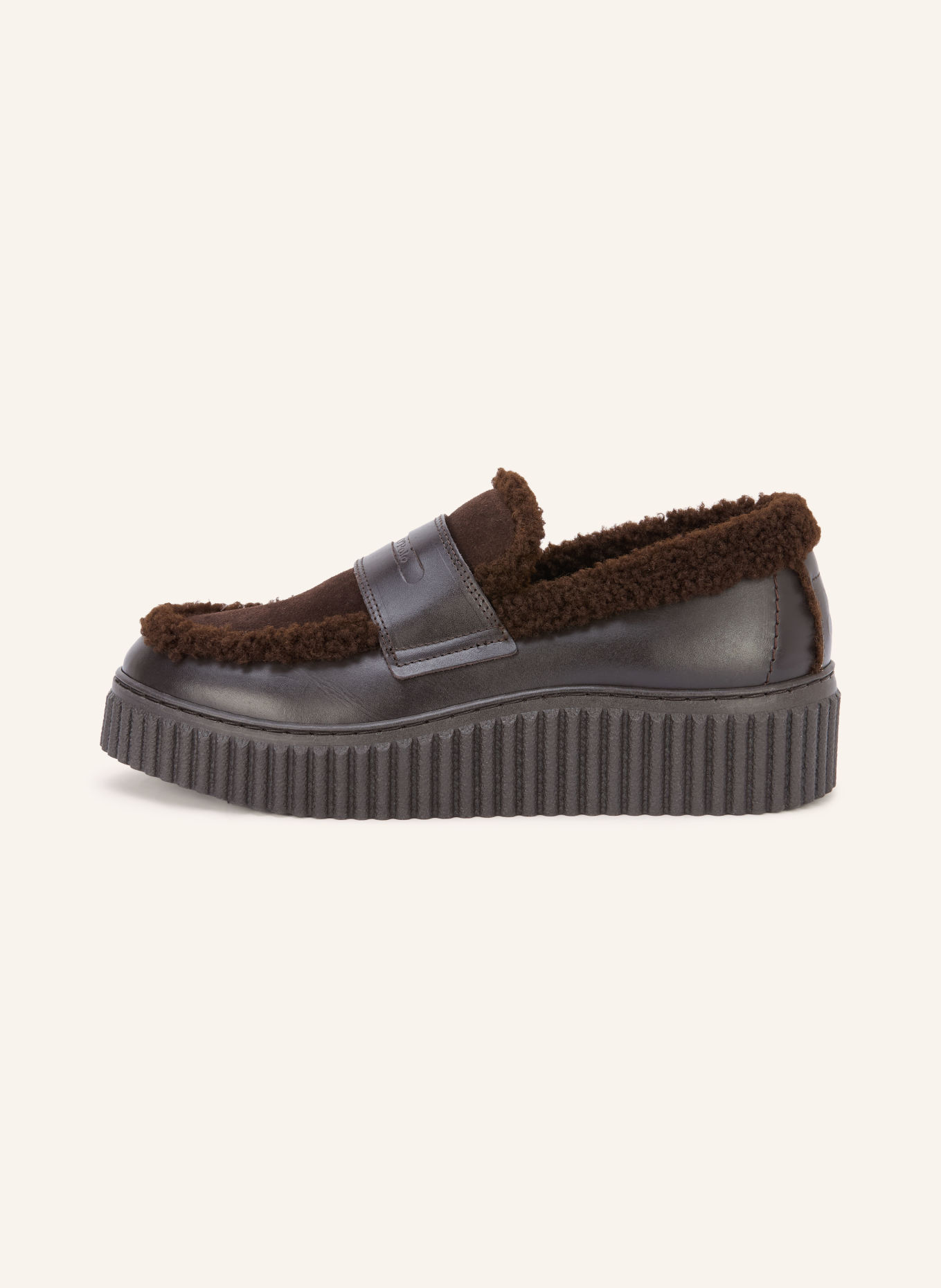 Marc O'Polo Pennyloafer BIANCA: MARRON FONCÉ