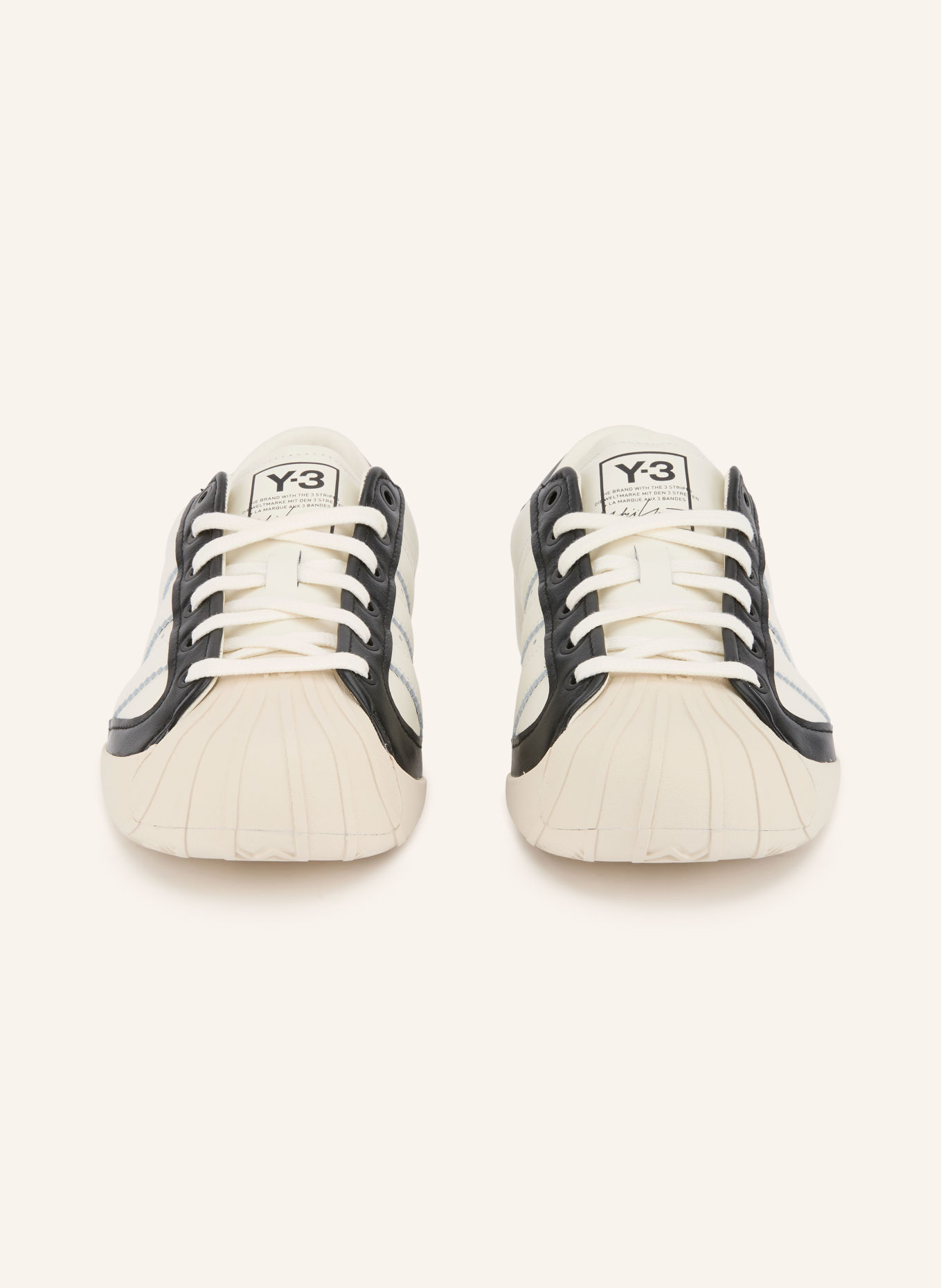 Y-3 Sneaker Y-3 SUPERSTAR 3G: WEISS / SCHWARZ