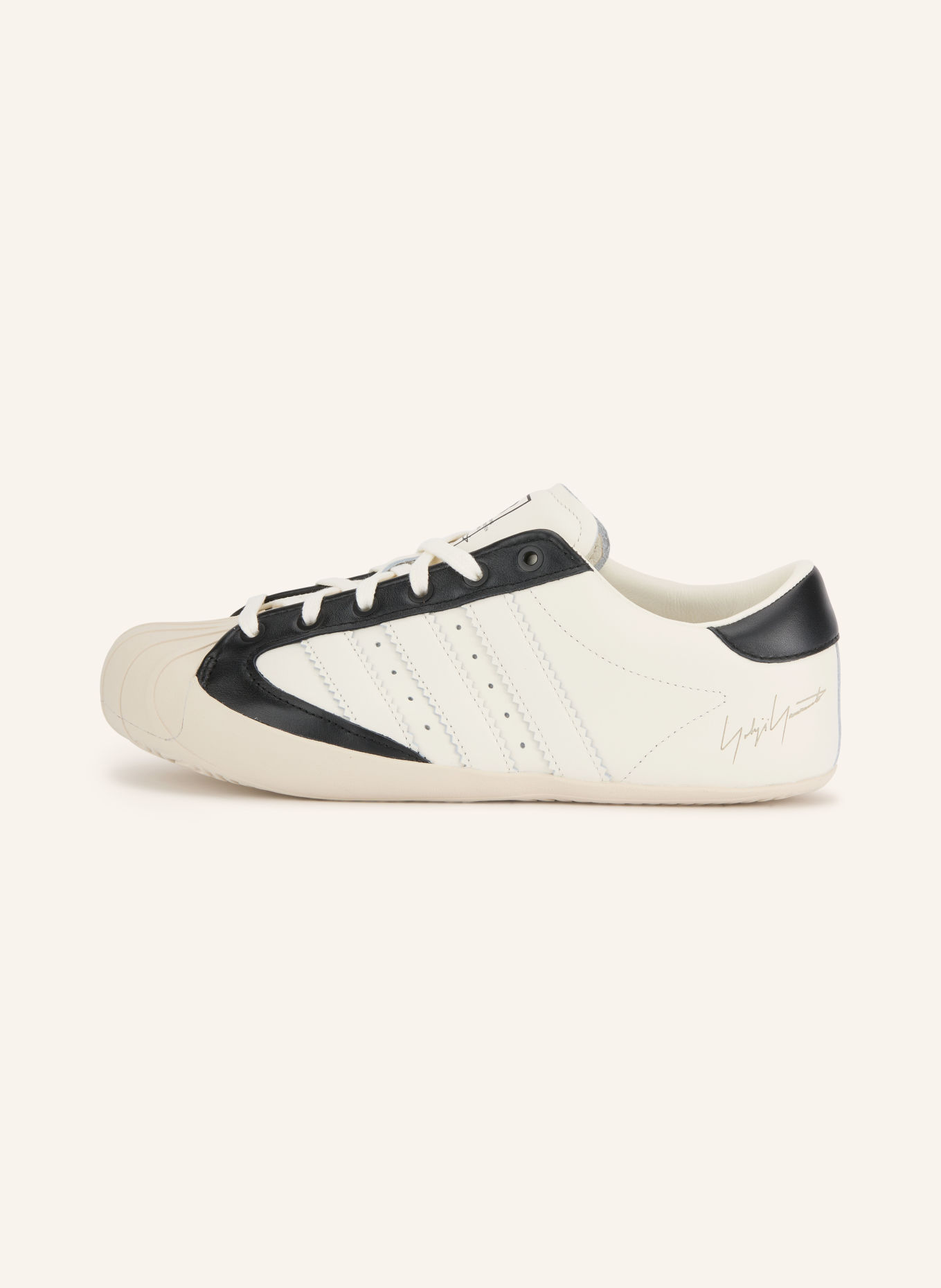 Y-3 Sneaker Y-3 SUPERSTAR 3G: WEISS / SCHWARZ