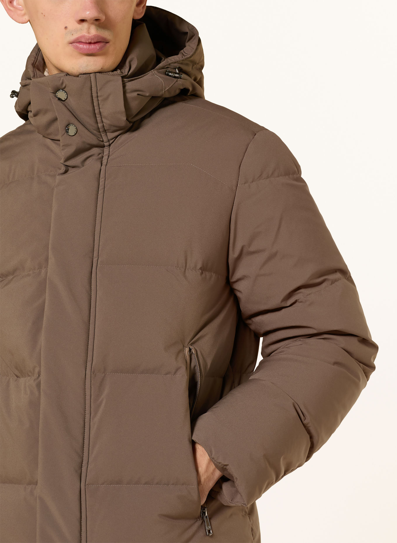 PAUL & SHARK Daunenmantel TYPHOON: TAUPE