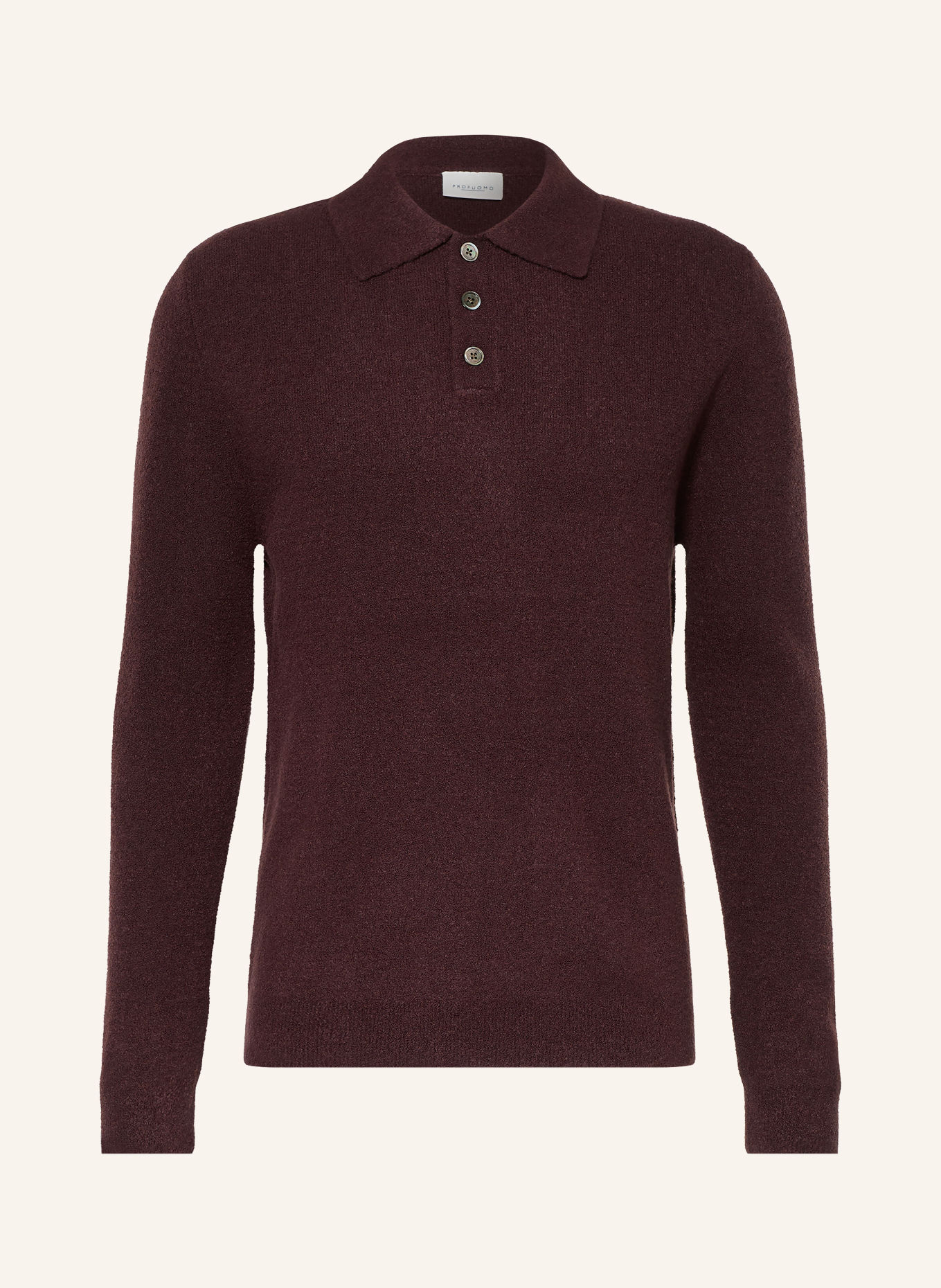 PROFUOMO Knit polo shirt: DARK PURPLE