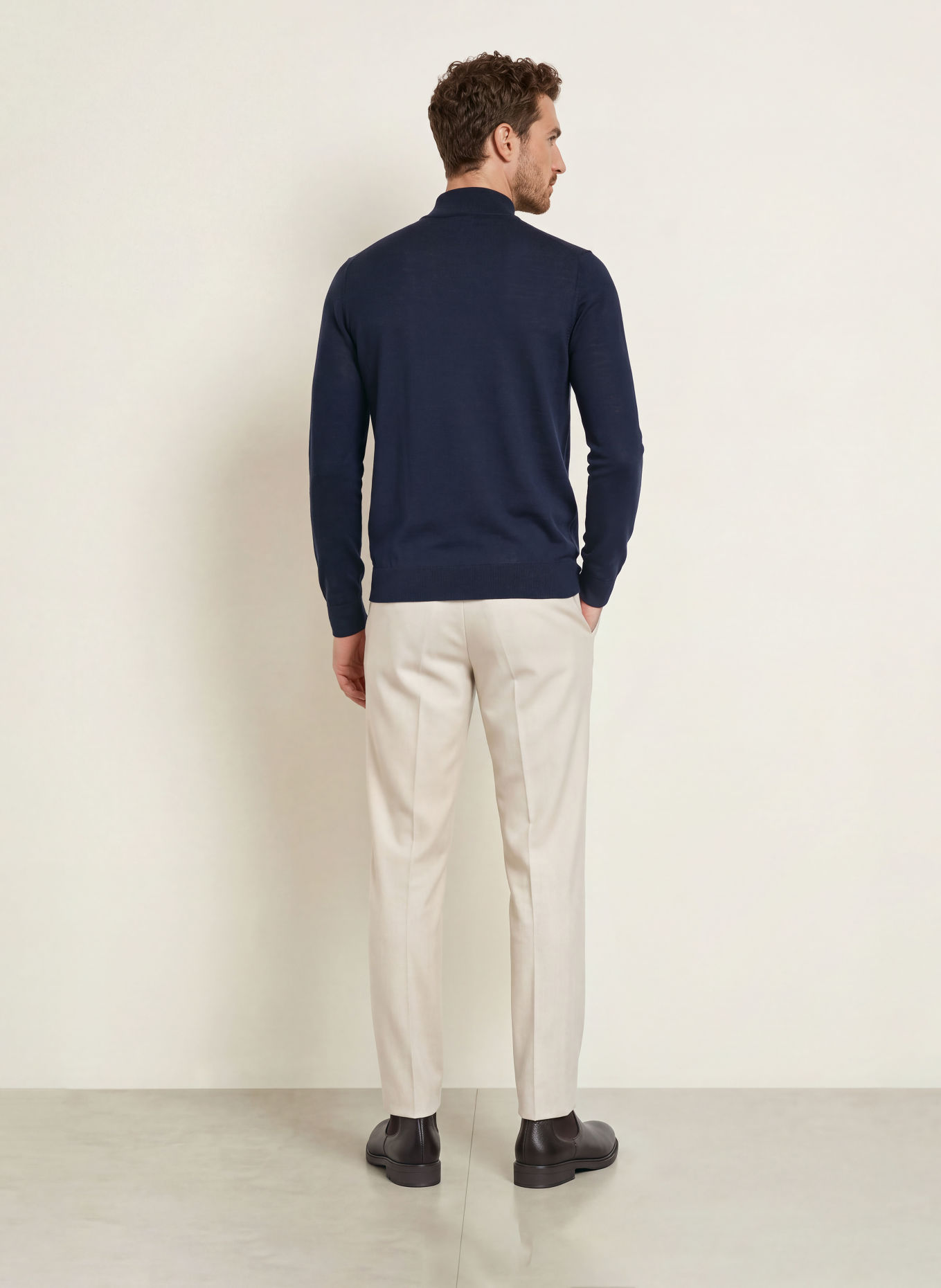 PROFUOMO Trui: DONKERBLAUW