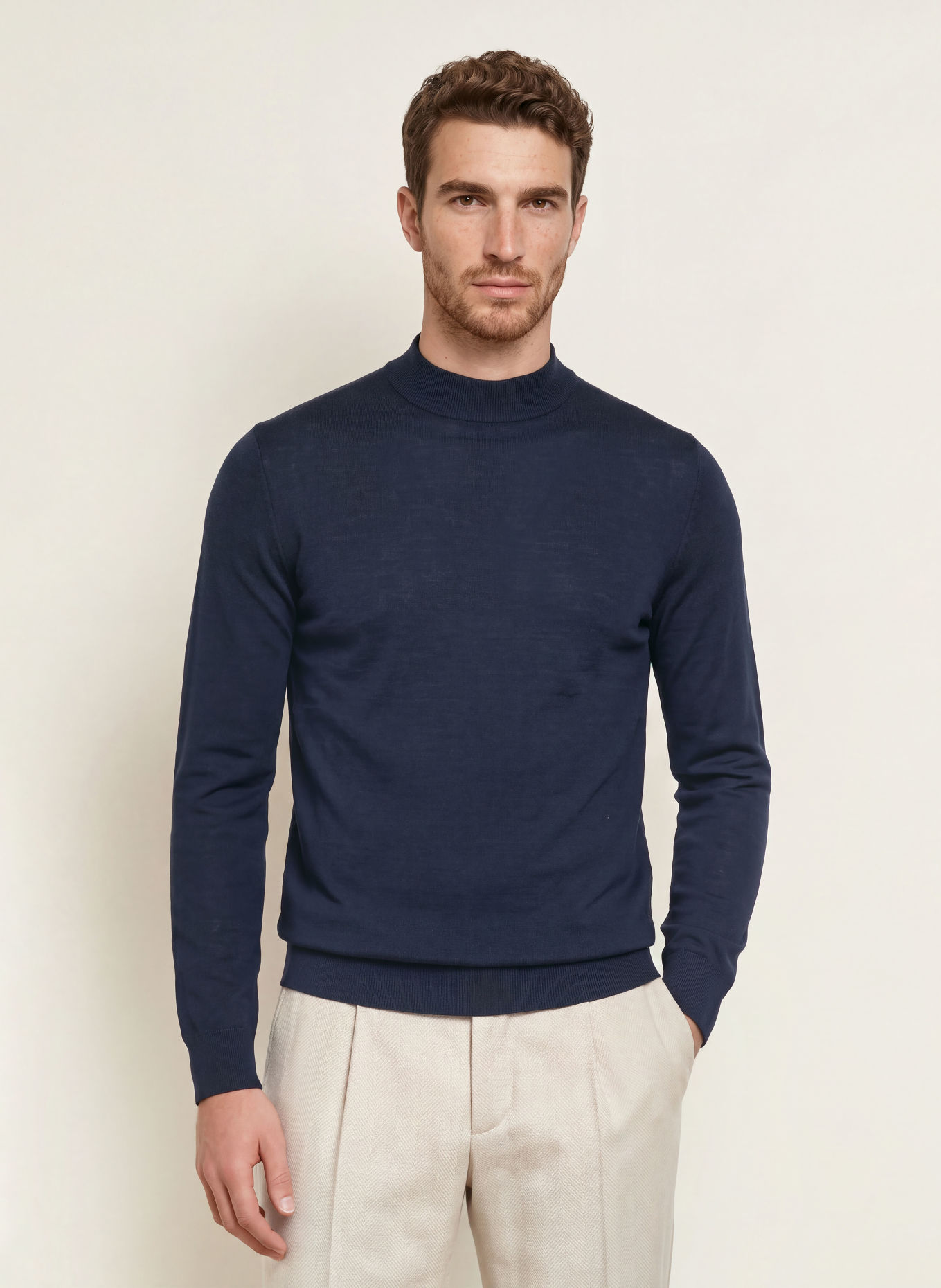 PROFUOMO Trui: DONKERBLAUW