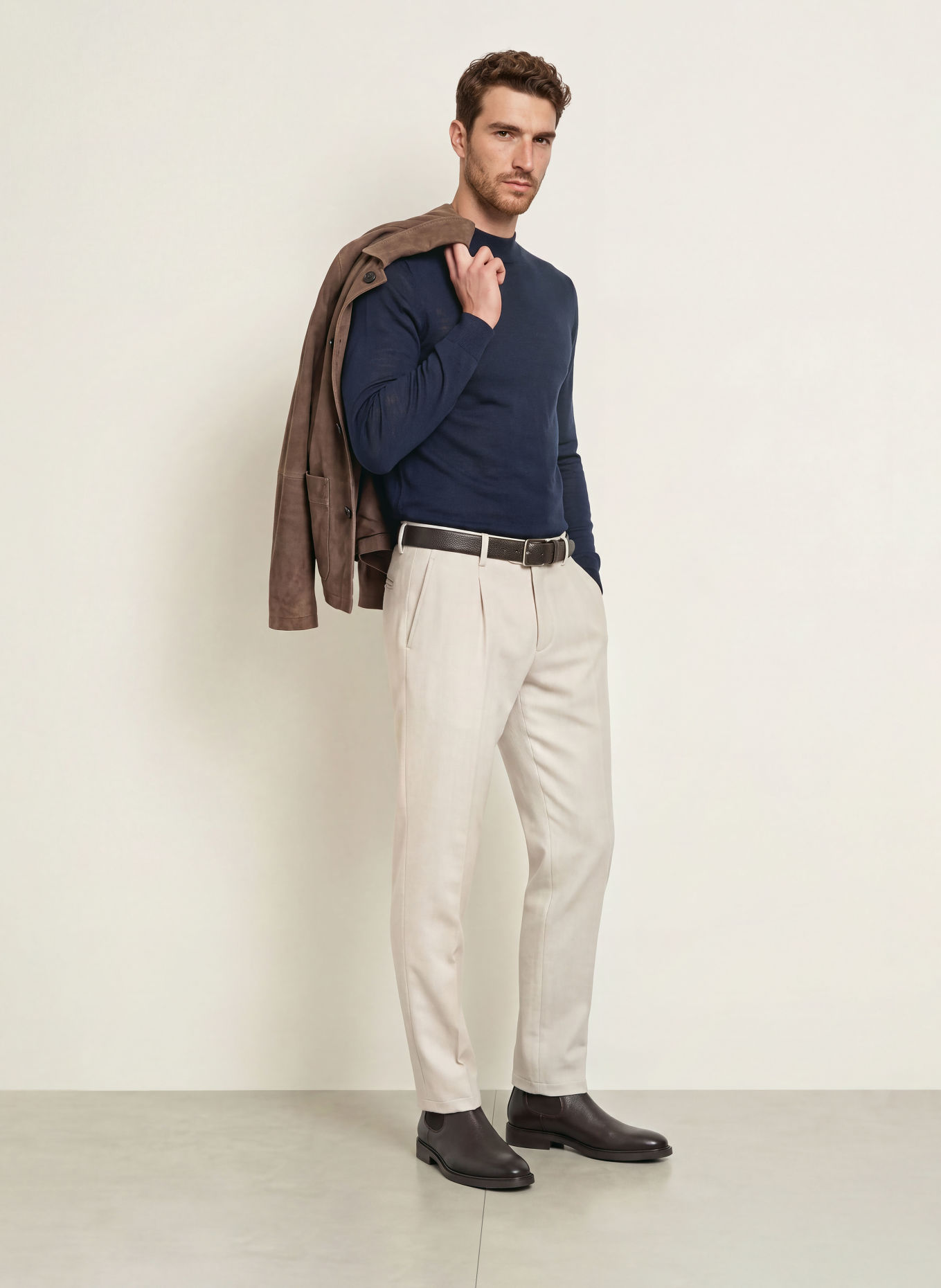 PROFUOMO Trui: DONKERBLAUW