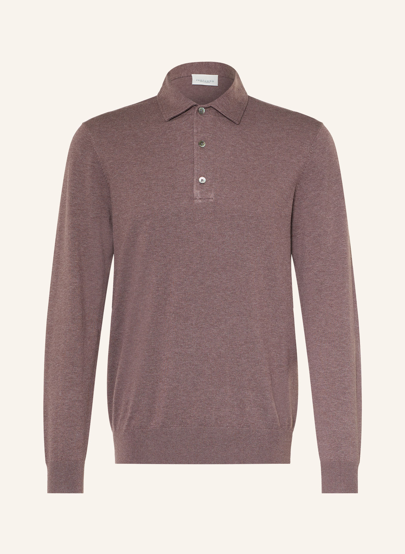 PROFUOMO Gebreid poloshirt: PAARS
