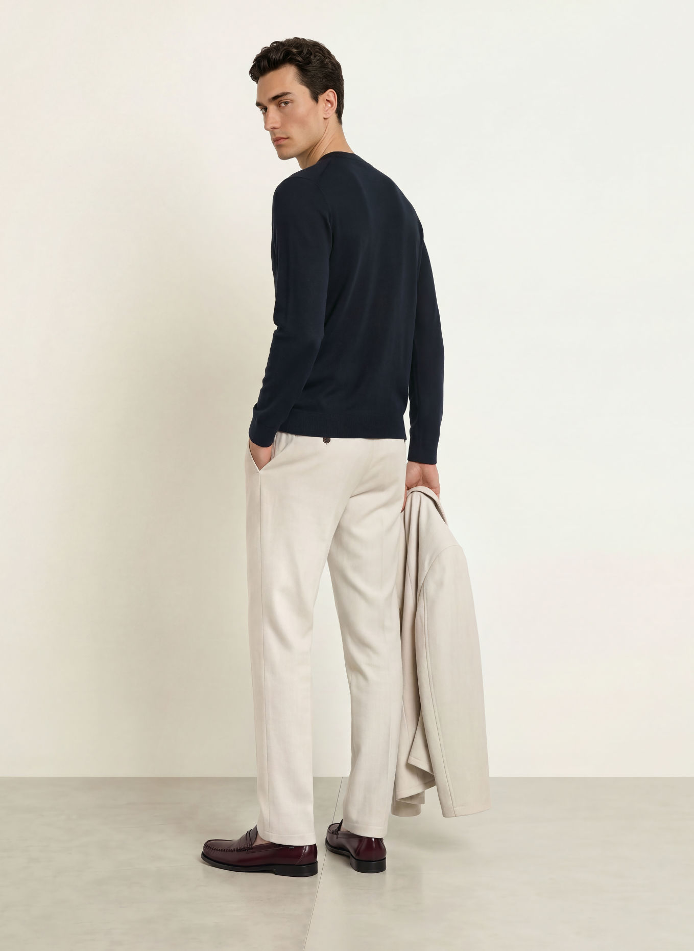 PROFUOMO Trui: DONKERBLAUW