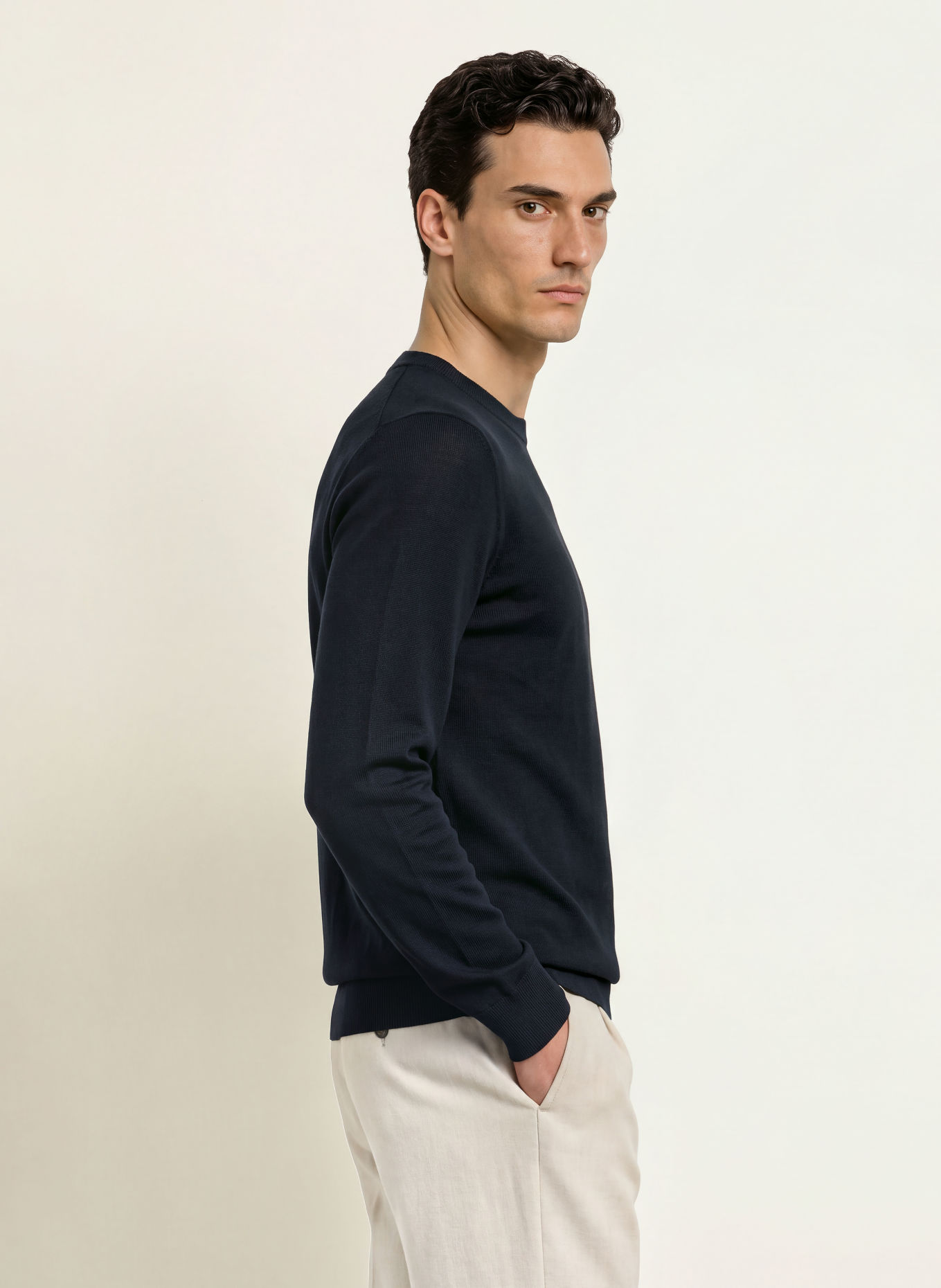 PROFUOMO Trui: DONKERBLAUW