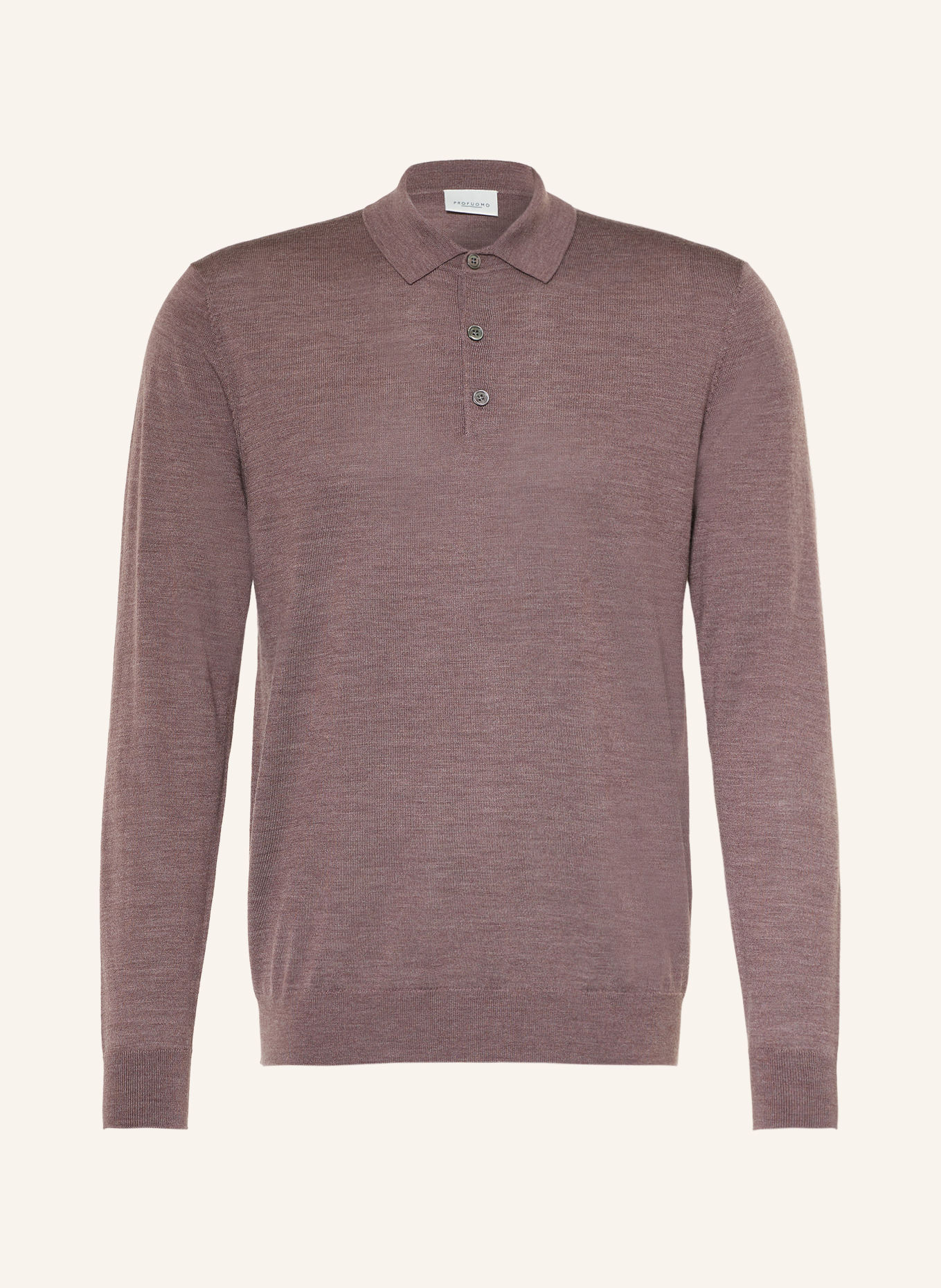 PROFUOMO Gebreid poloshirt: PAARS