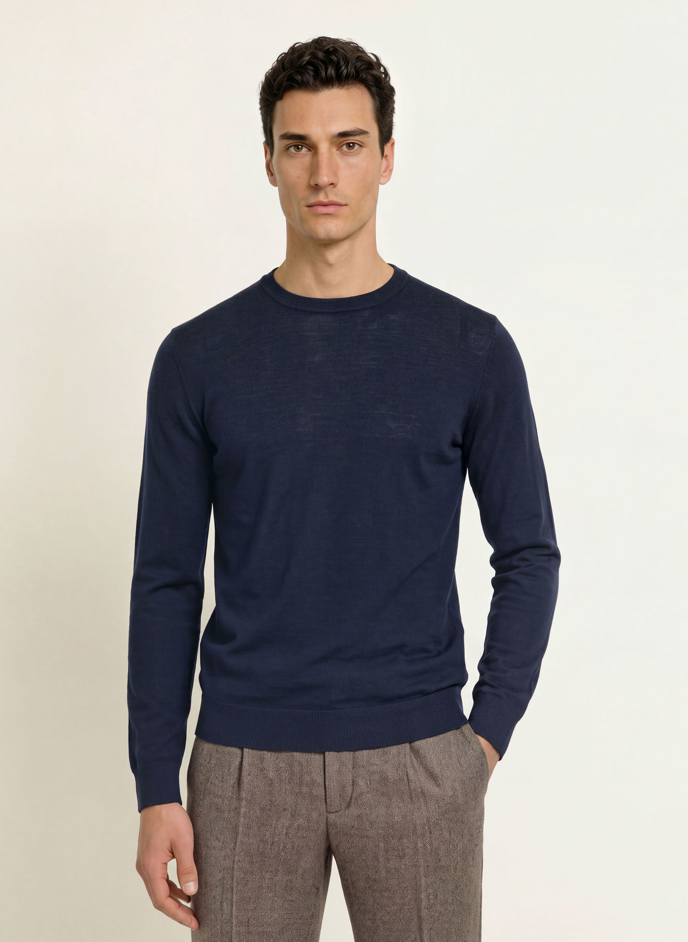 PROFUOMO Trui: DONKERBLAUW