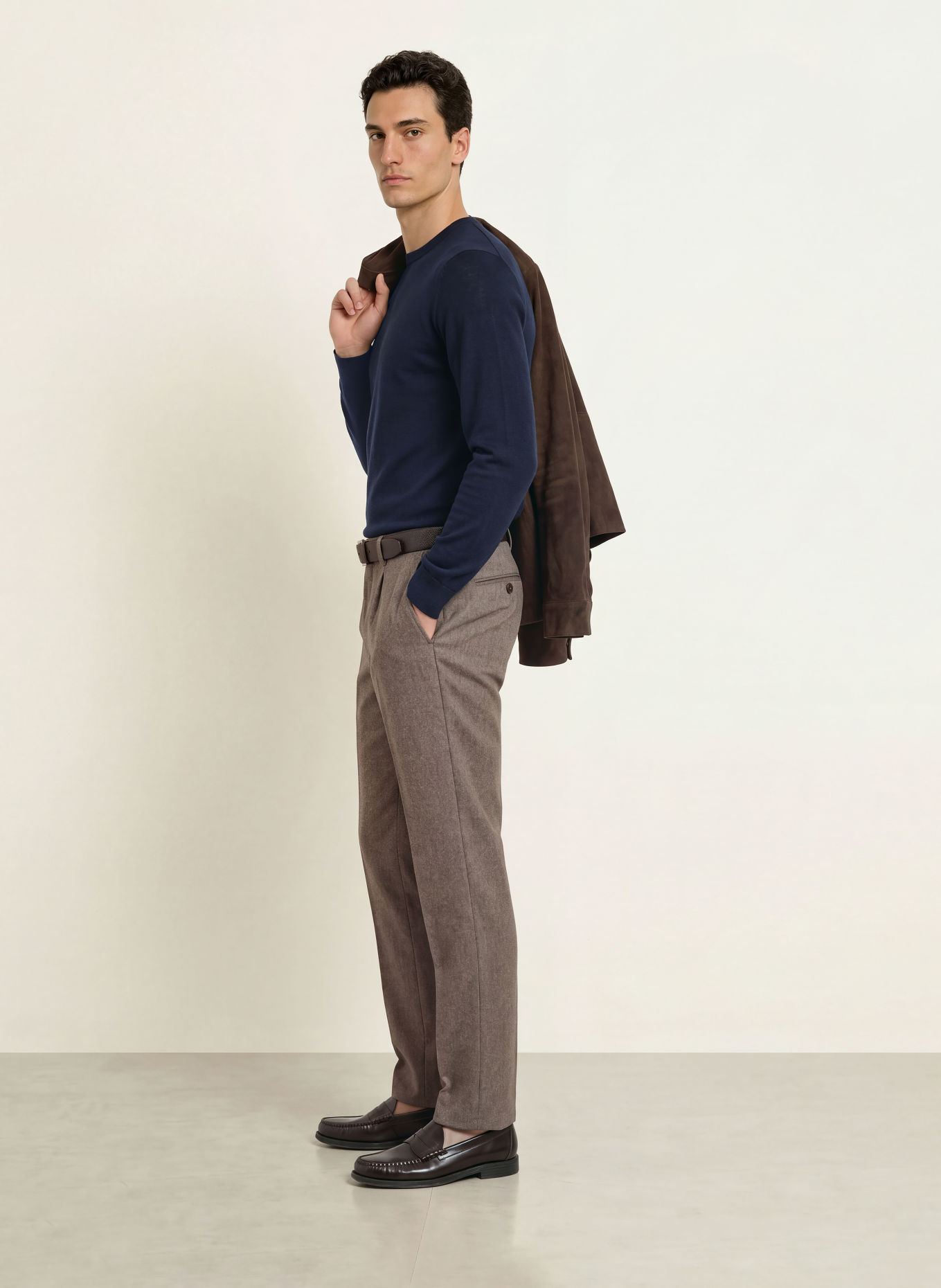 PROFUOMO Trui: DONKERBLAUW