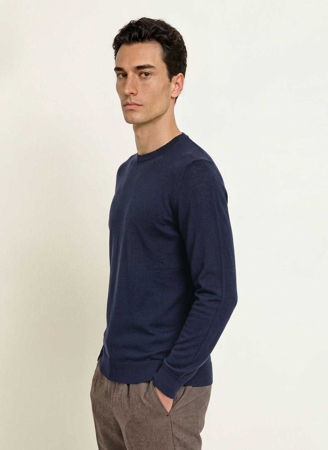 PROFUOMO Trui: DONKERBLAUW