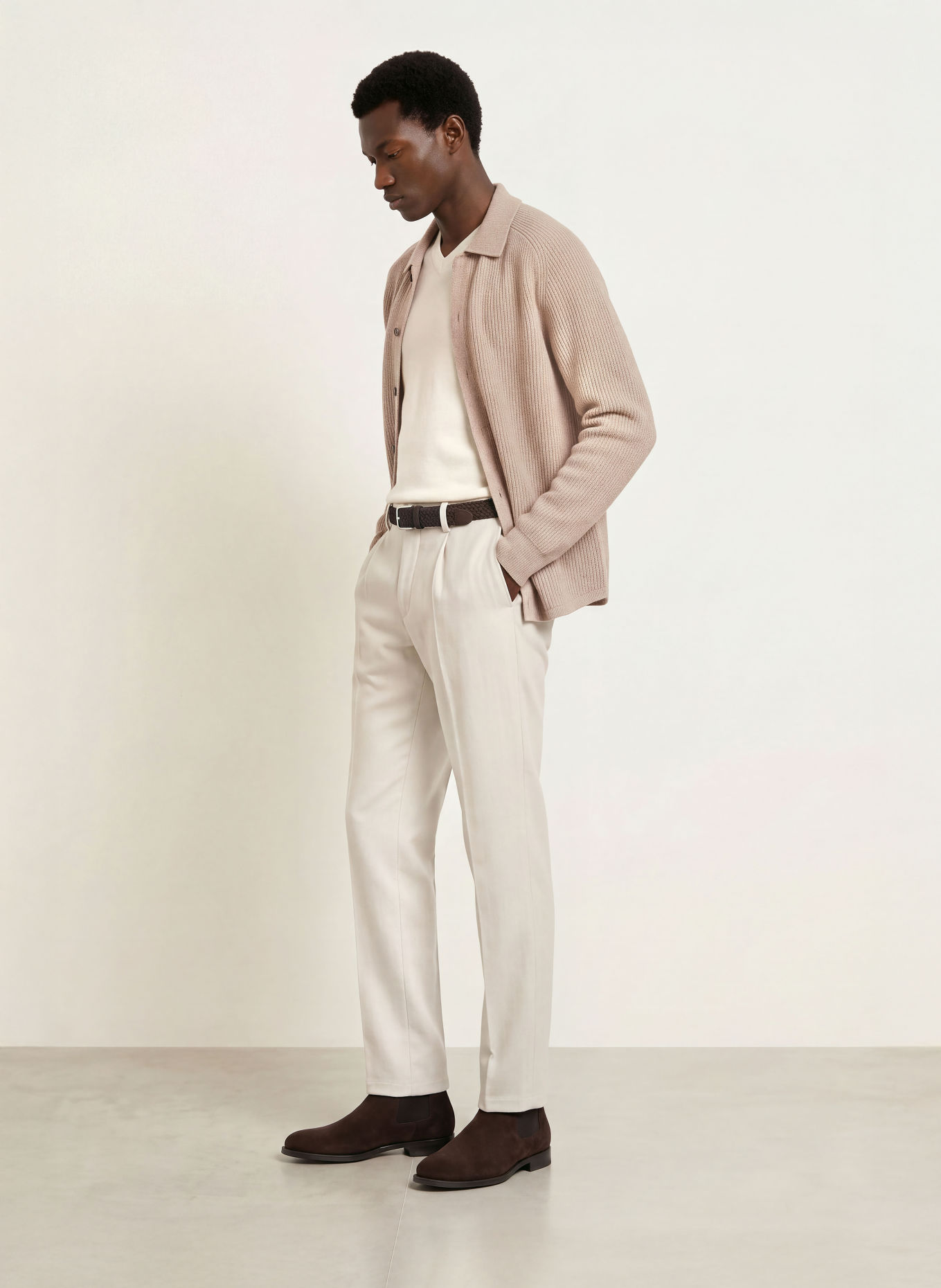 PROFUOMO Vest: TAUPE