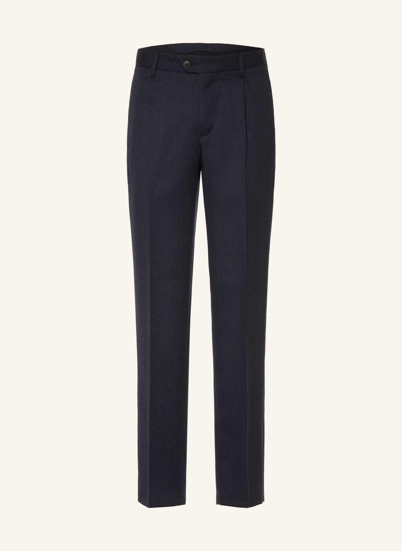 PROFUOMO Chino coupe ample: BLEU FONCÉ