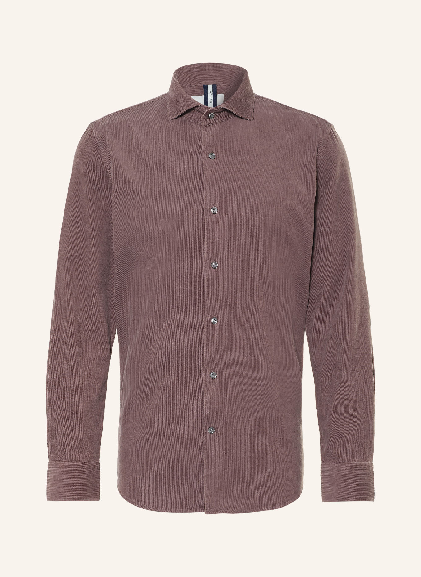 PROFUOMO Chemise en velours côtelé, coupe décontractée: LILAS