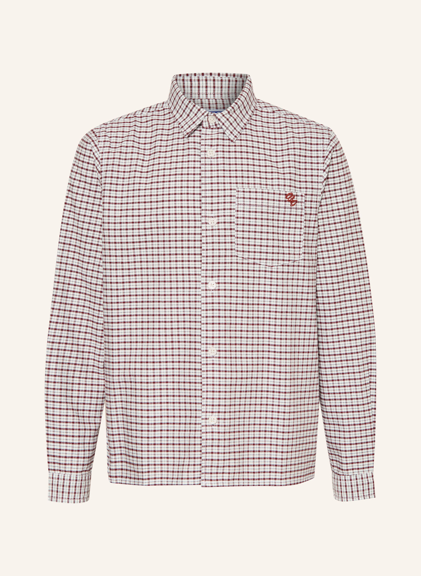 JACK&JONES Chemise: BLANC / ROUGE FONCÉ / NOIR