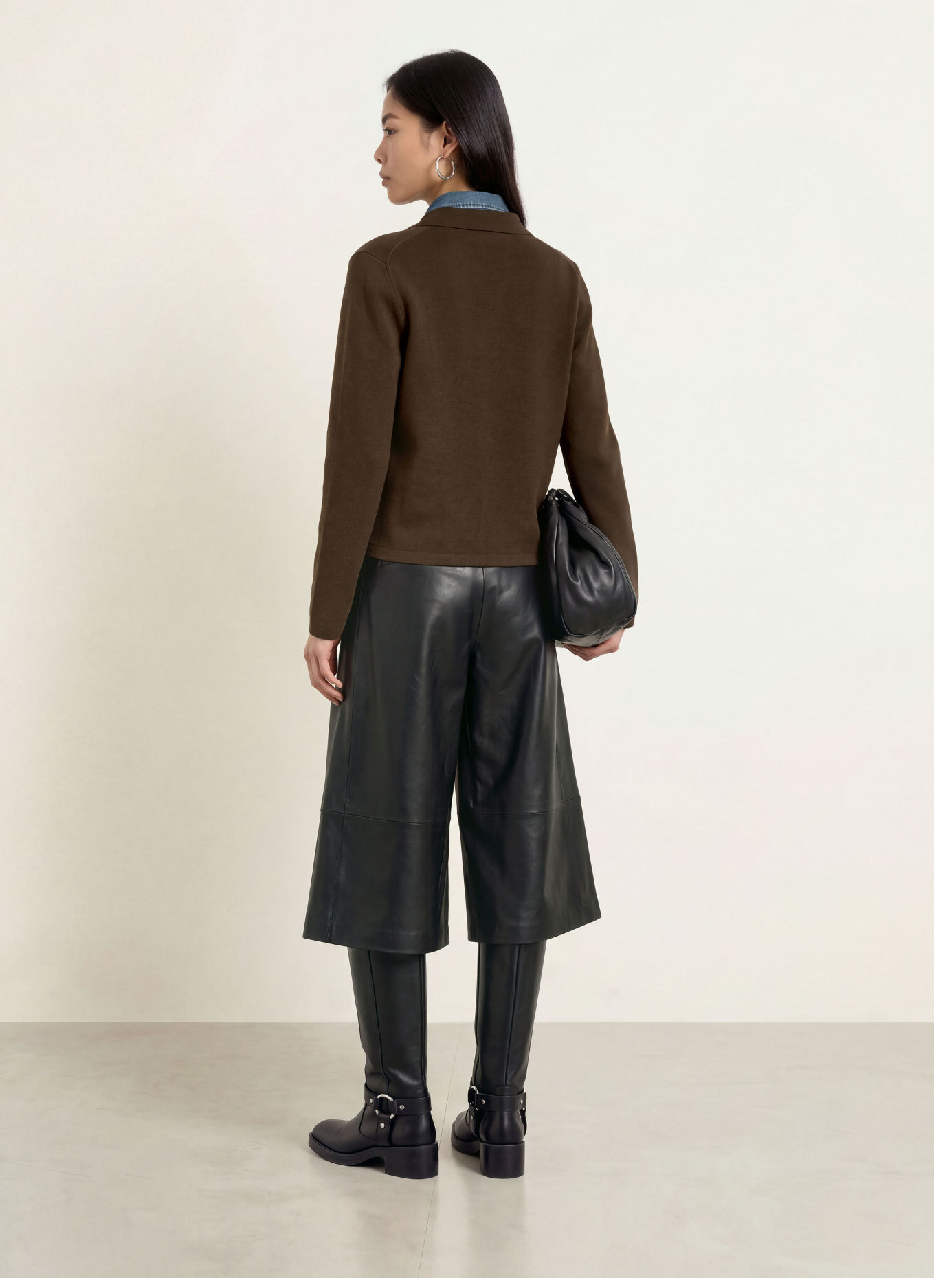SELECTED Strickjacke: DUNKELBRAUN