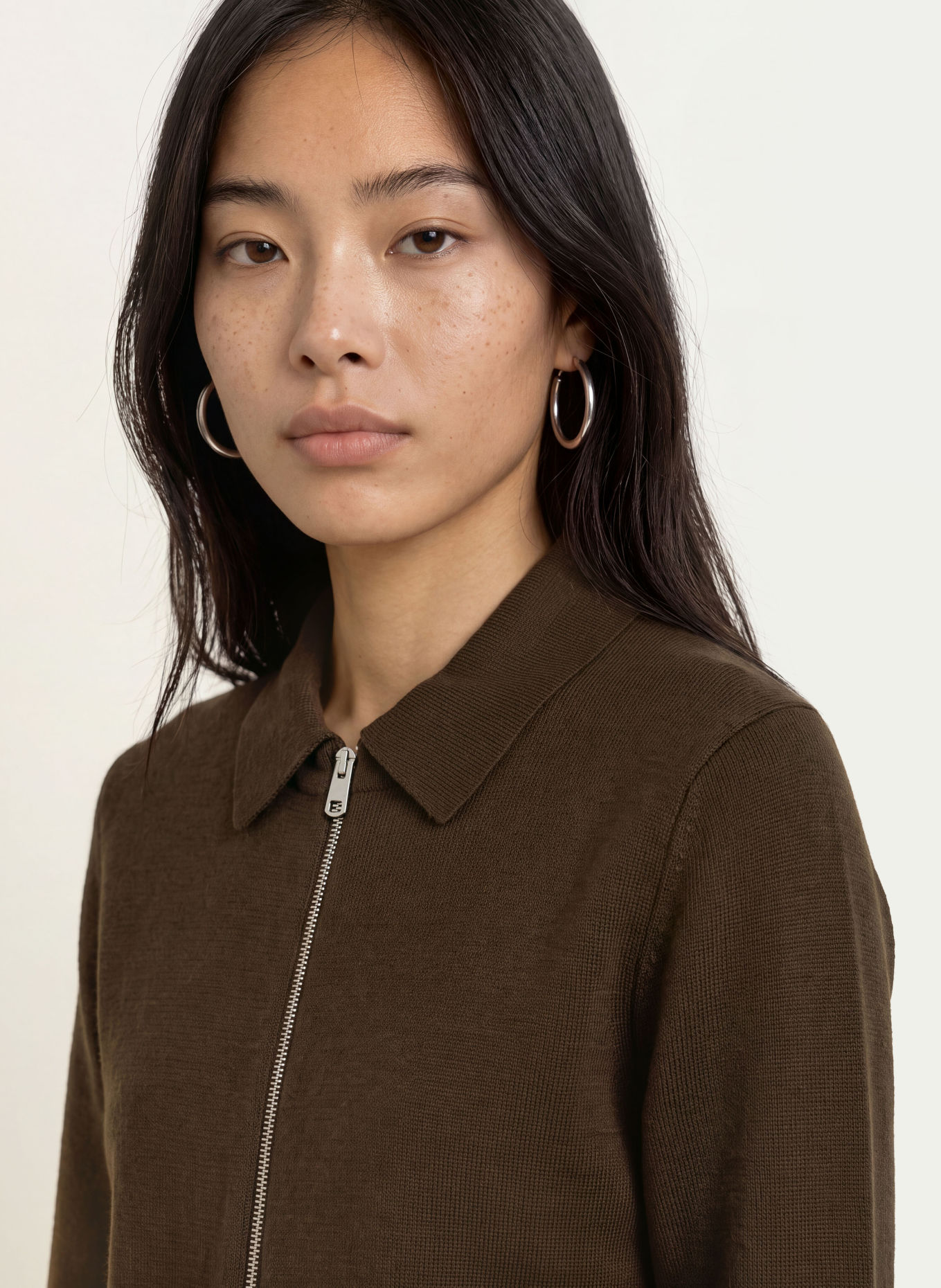 SELECTED Strickjacke: DUNKELBRAUN