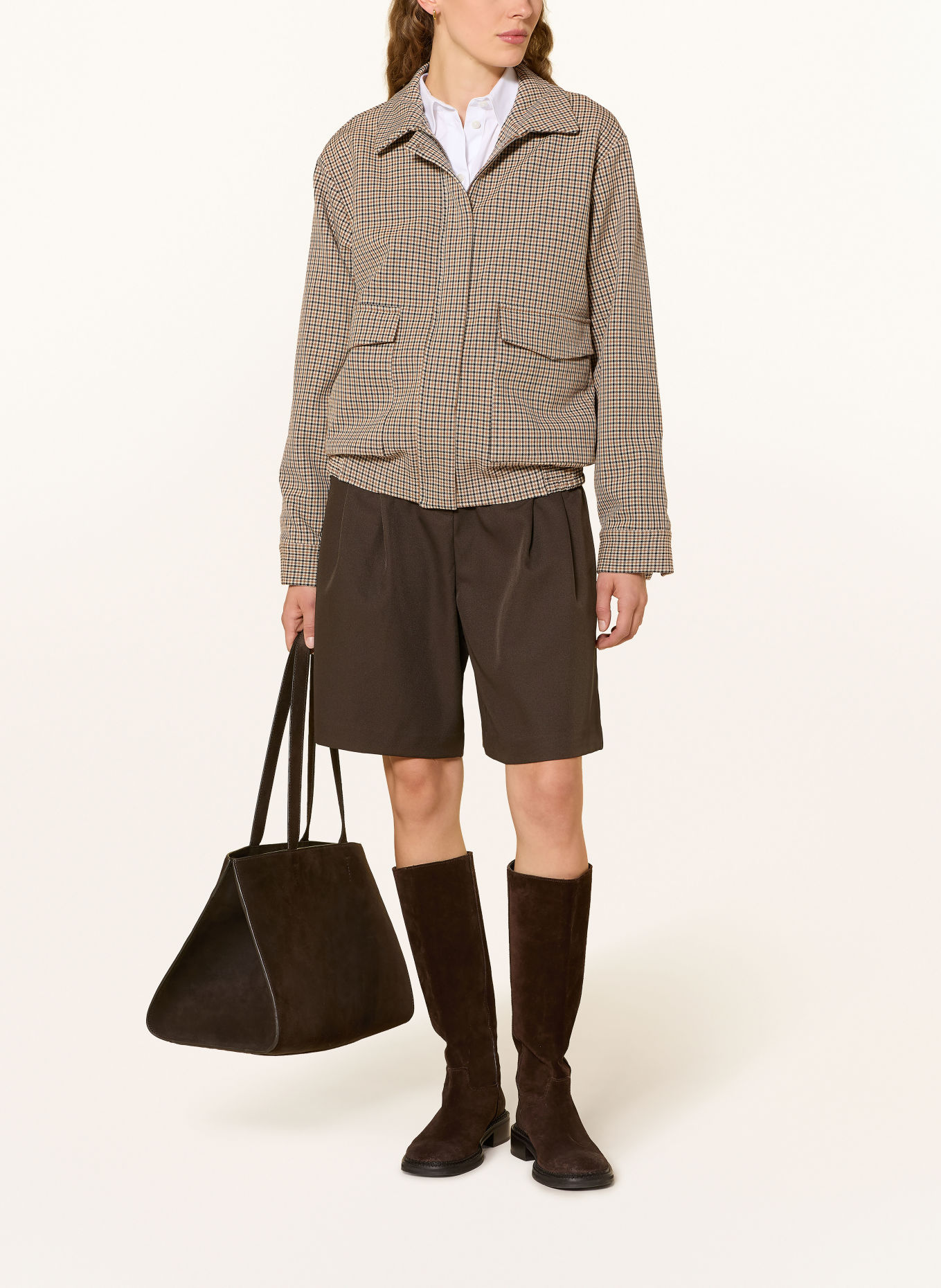 SELECTED Blouson: BEIGE / HELLBRAUN / SCHWARZ