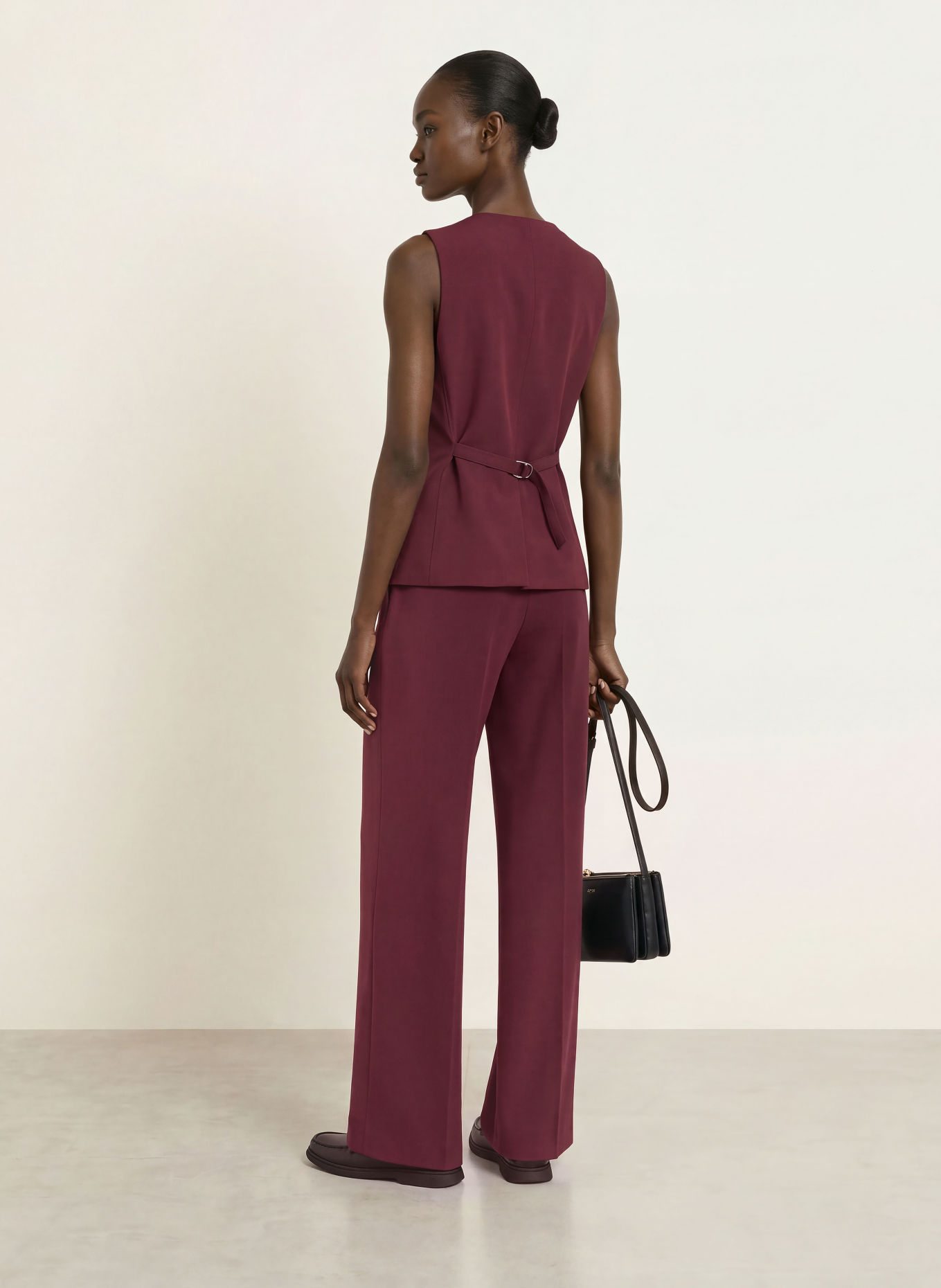 BOSS Blazer sans manches JAVESTA: ROUGE FONCÉ