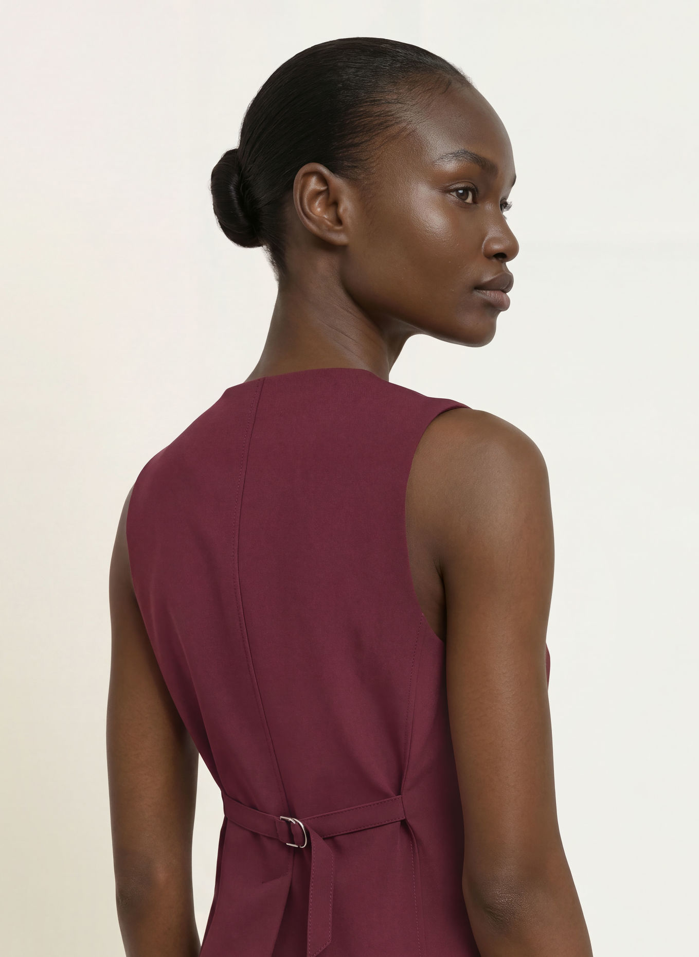 BOSS Blazer sans manches JAVESTA: ROUGE FONCÉ