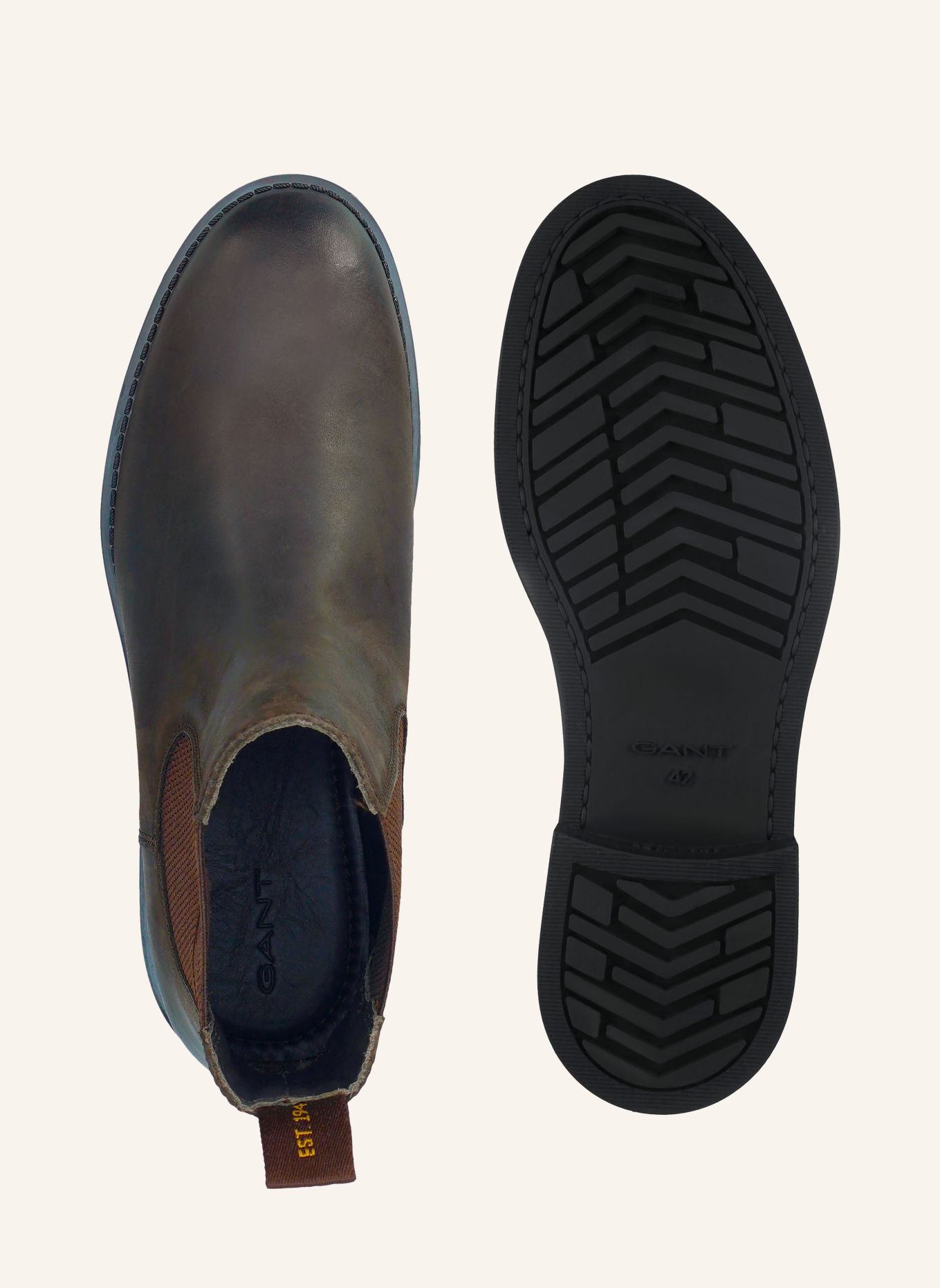GANT Chelsea boots PREPDALE: MARRON FONCÉ
